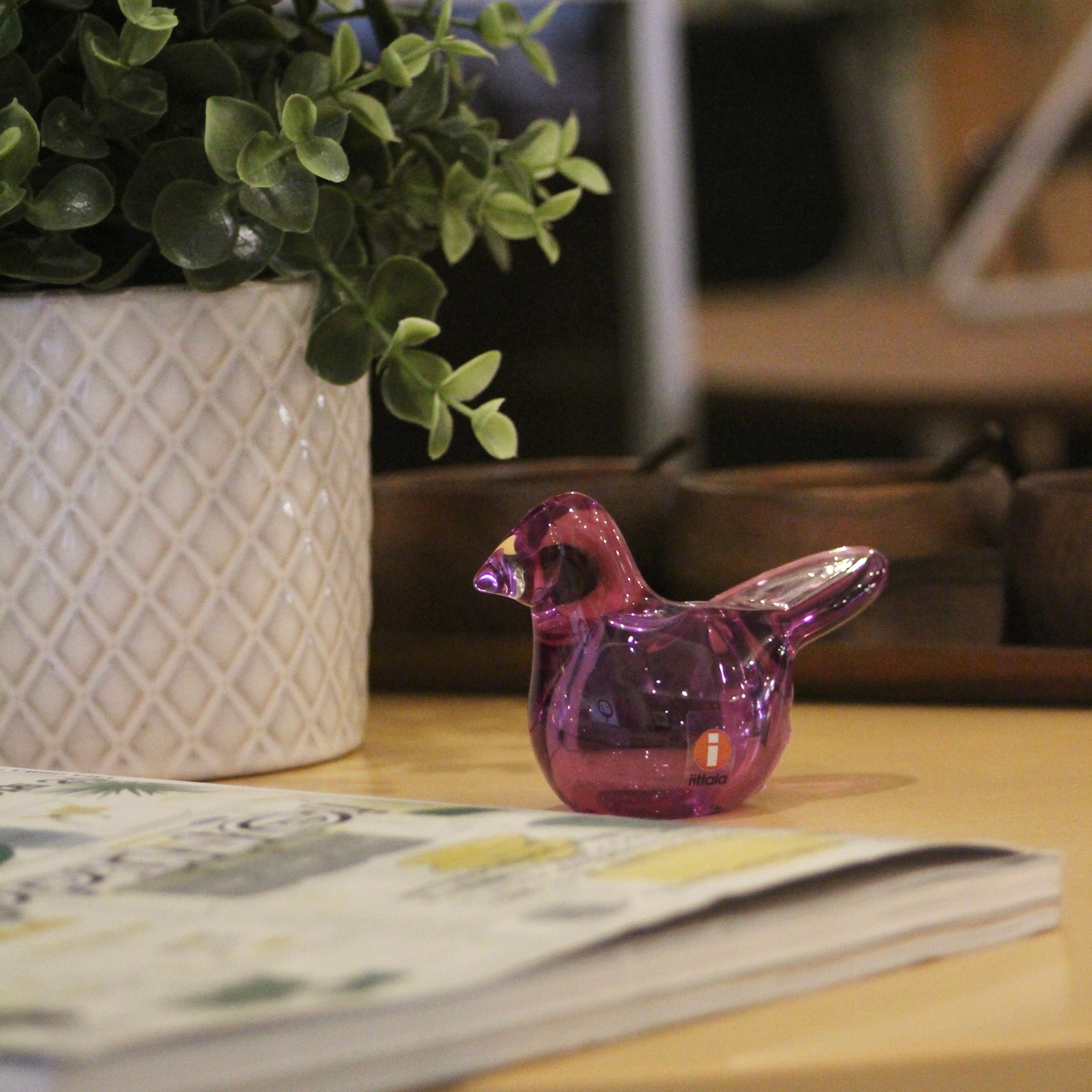 イッタラ / iittala シエッポ/ Sieppo アメジスト×クリア Birds by Toikkaシリーズ オイヴァ・トイッカ