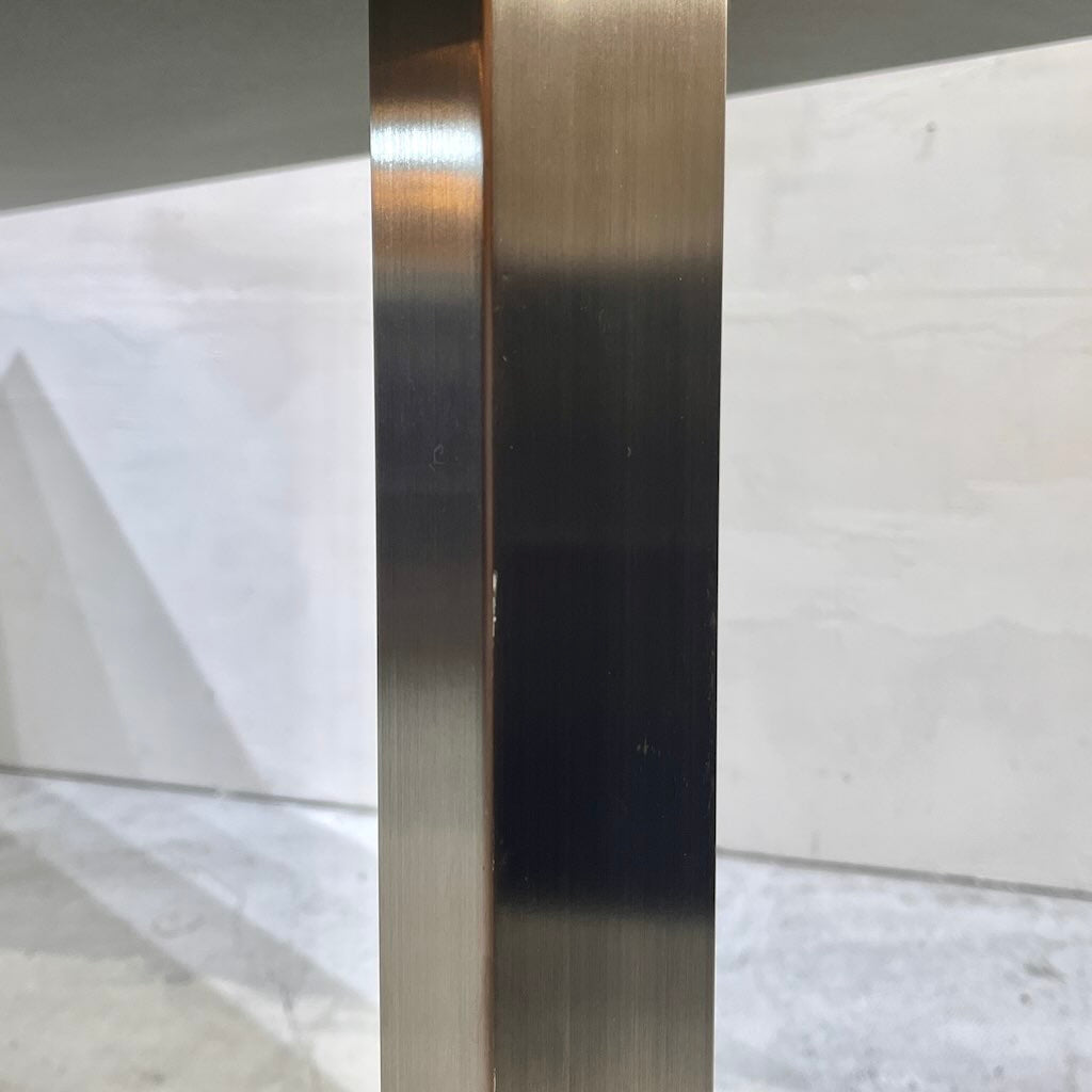 KANADEMONO / 金物家具のかなでもの THE TABLE リノリウム天板 Iライン×stainless テーブルデスク