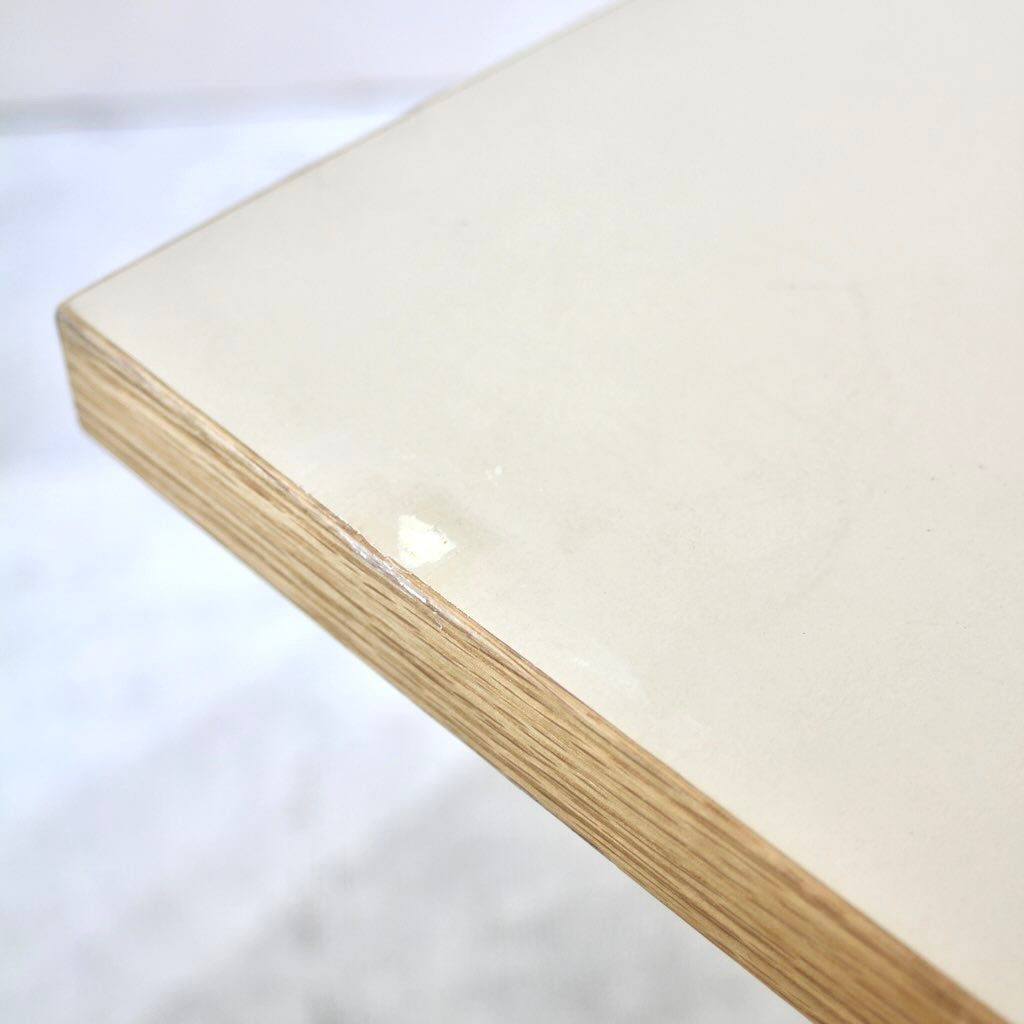 KANADEMONO / 金物家具のかなでもの THE TABLE リノリウム天板 Iライン×stainless テーブルデスク