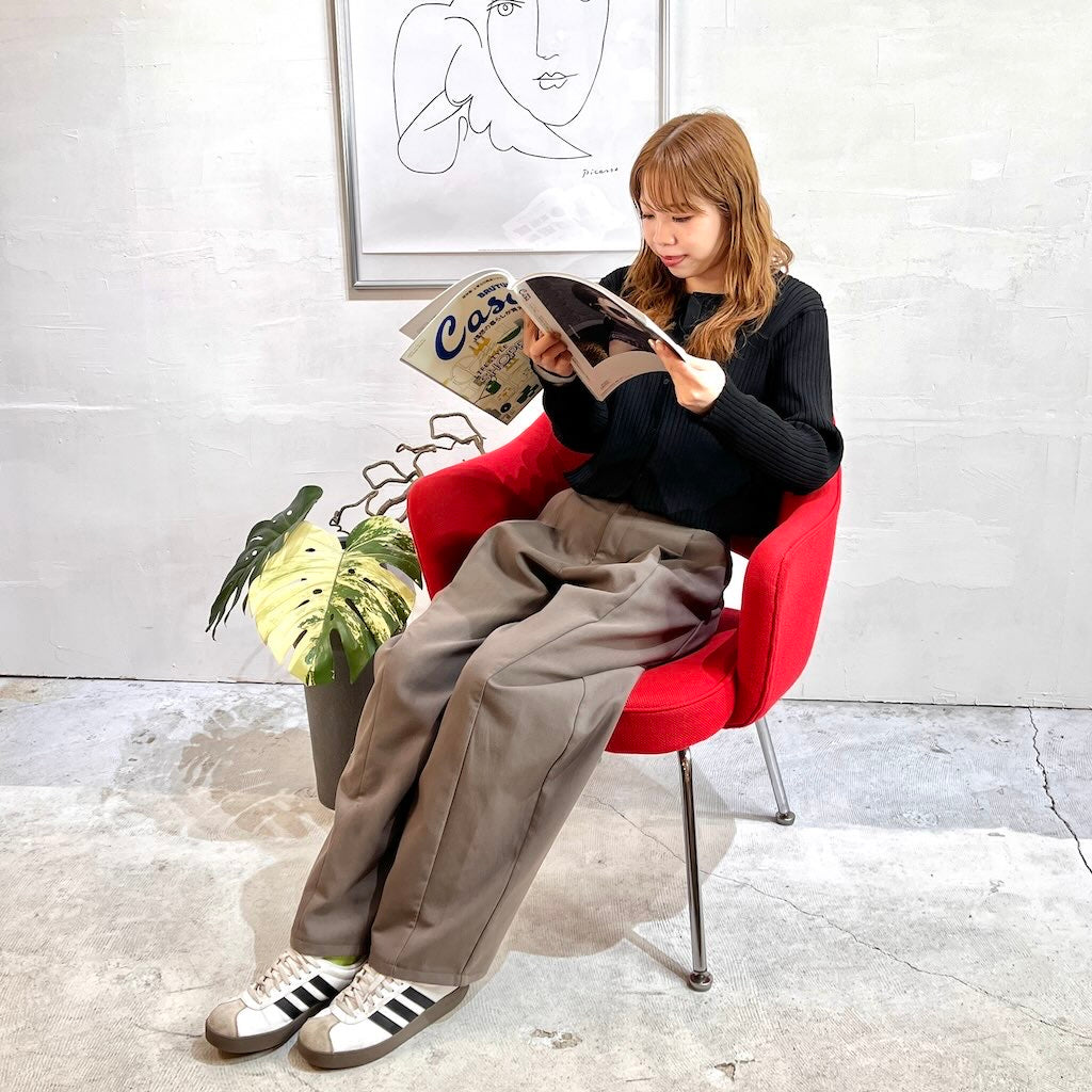 ノル / Knoll カンファレンス アームチェア 71アームチェア 赤 エーロ・サーリネン