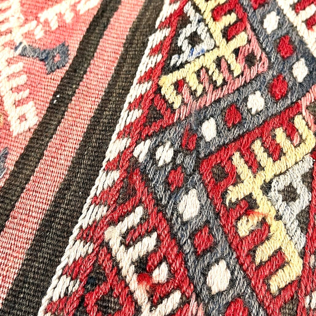 ヴィンテージキリムラグ ウール 106×70 敷物 【6】