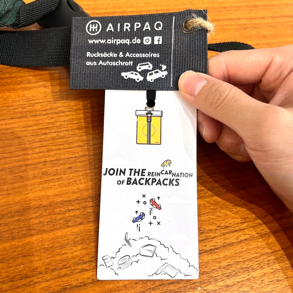 【新品・デッドストック】エアパック / AIR PAQ ヒップバッグ ウエストポーチ SDGs サスティナブル 斜めがけ