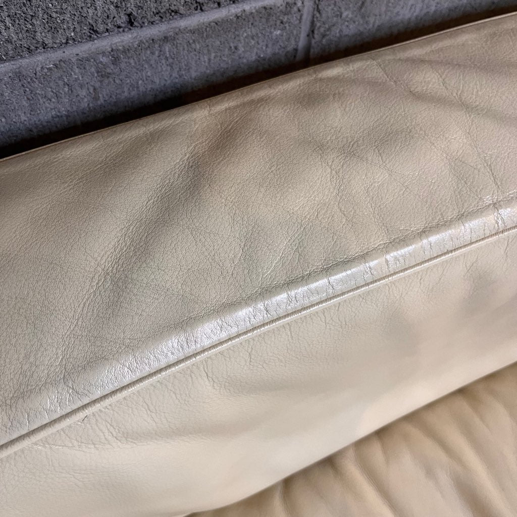 カッシーナ / Cassina ルコルビュジエ / Le Corbusier LC3 2人掛けソファ 白総革 アイボリー