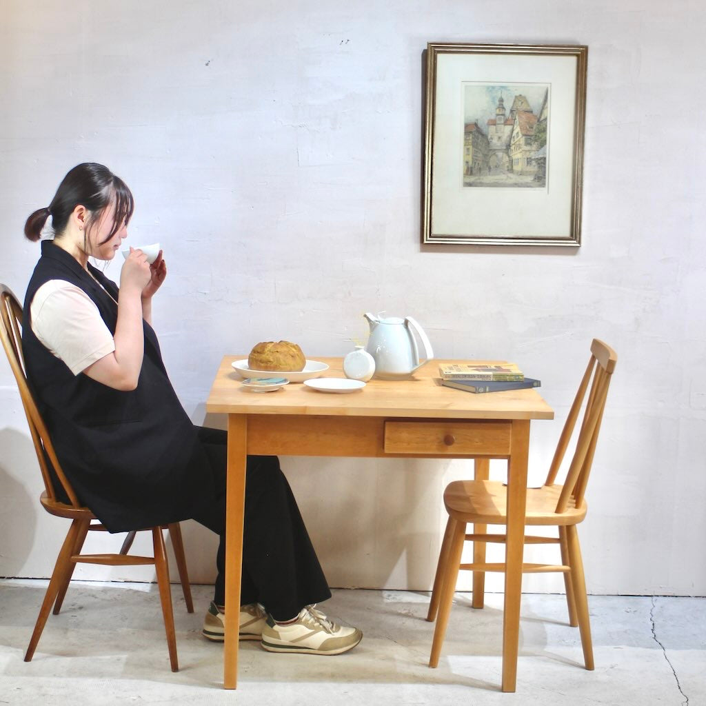 北の住まい設計社 スクエアテーブル / Square Table ナラ材 中古