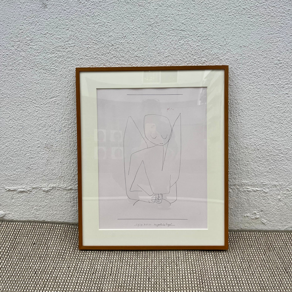 パウル・クレー / Paul Klee 『忘れっぽい天使』 複製画 サインあり 