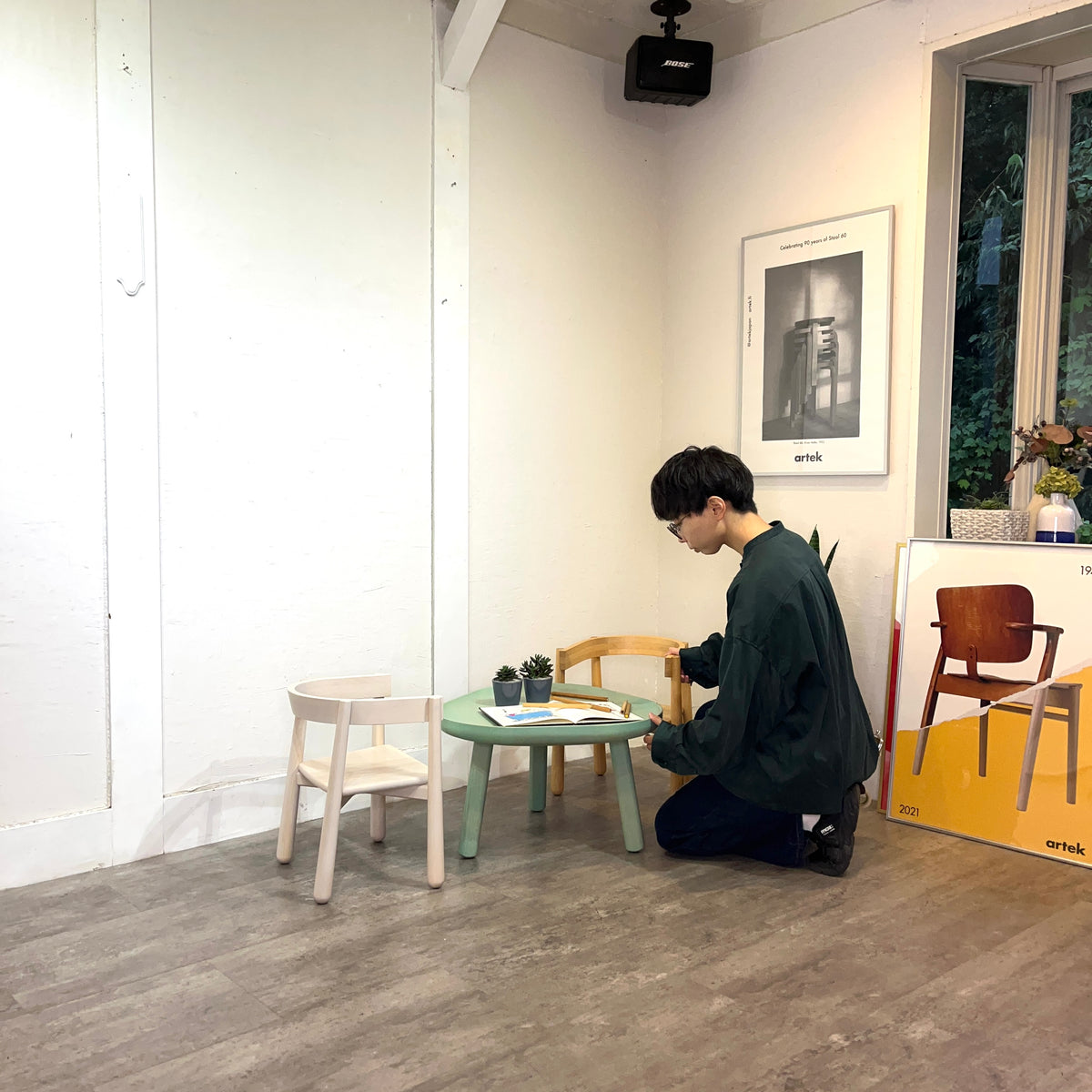 カリモクニュースタンダード / Karimoku New Standard キッズチェア&テーブル3点セット 展示品