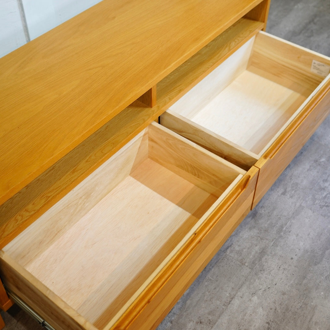 今村家具工芸 オーク材 オープンラック テレビボード