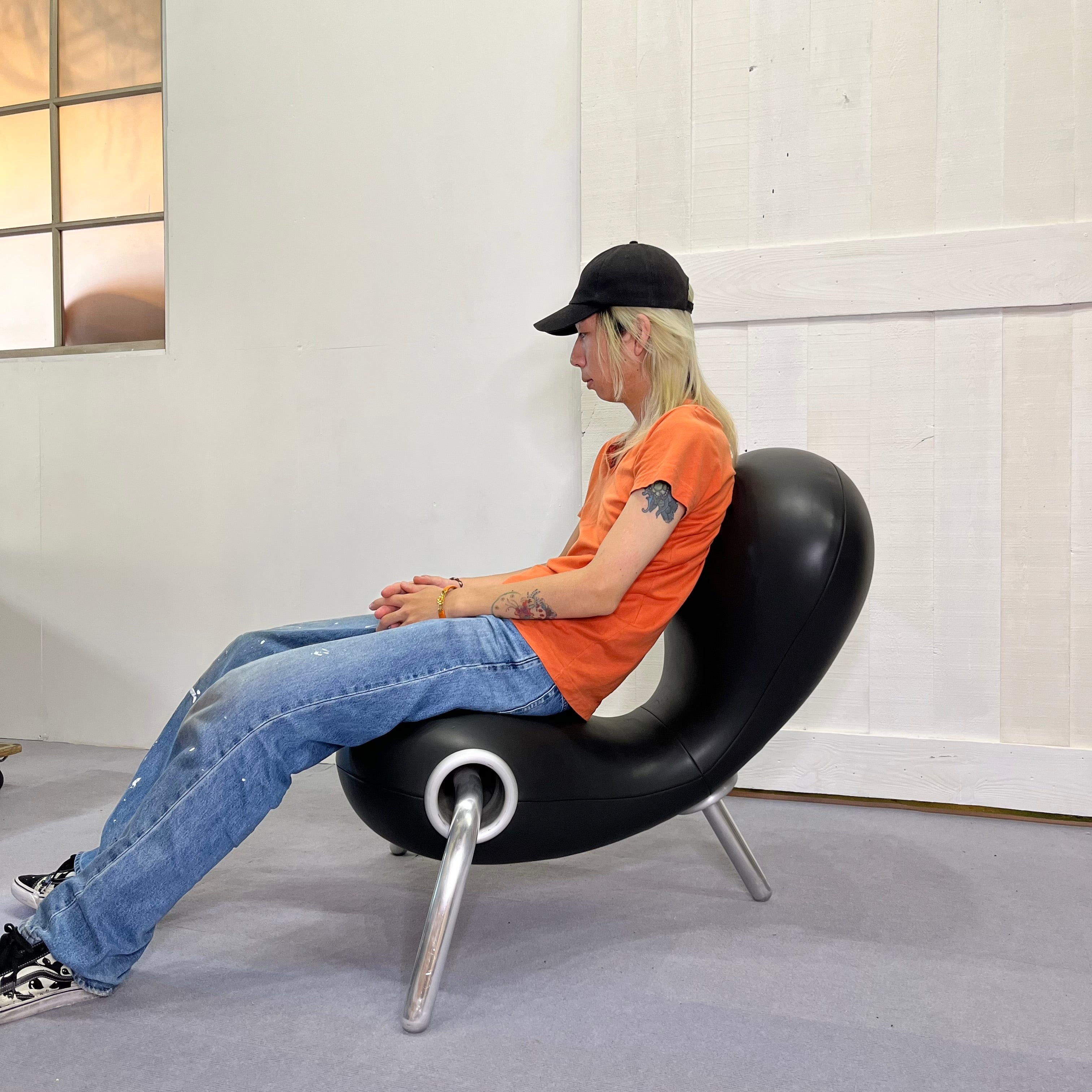 イデー / IDEE エンブリオチェア / EMBRYO CHAIR 1988 マーク・ニューソン ブラック 1Pソファ