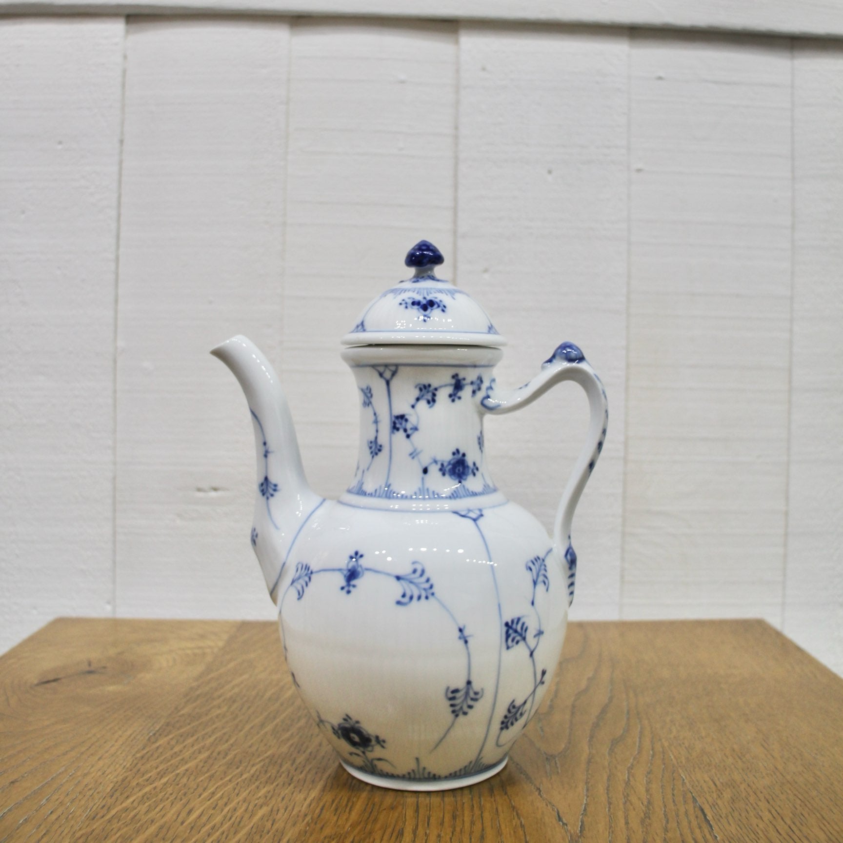 ロイヤルコペンハーゲン / Royal Copenhagen ブルーフルーテッド プレイン コーヒーポッド 未使用品