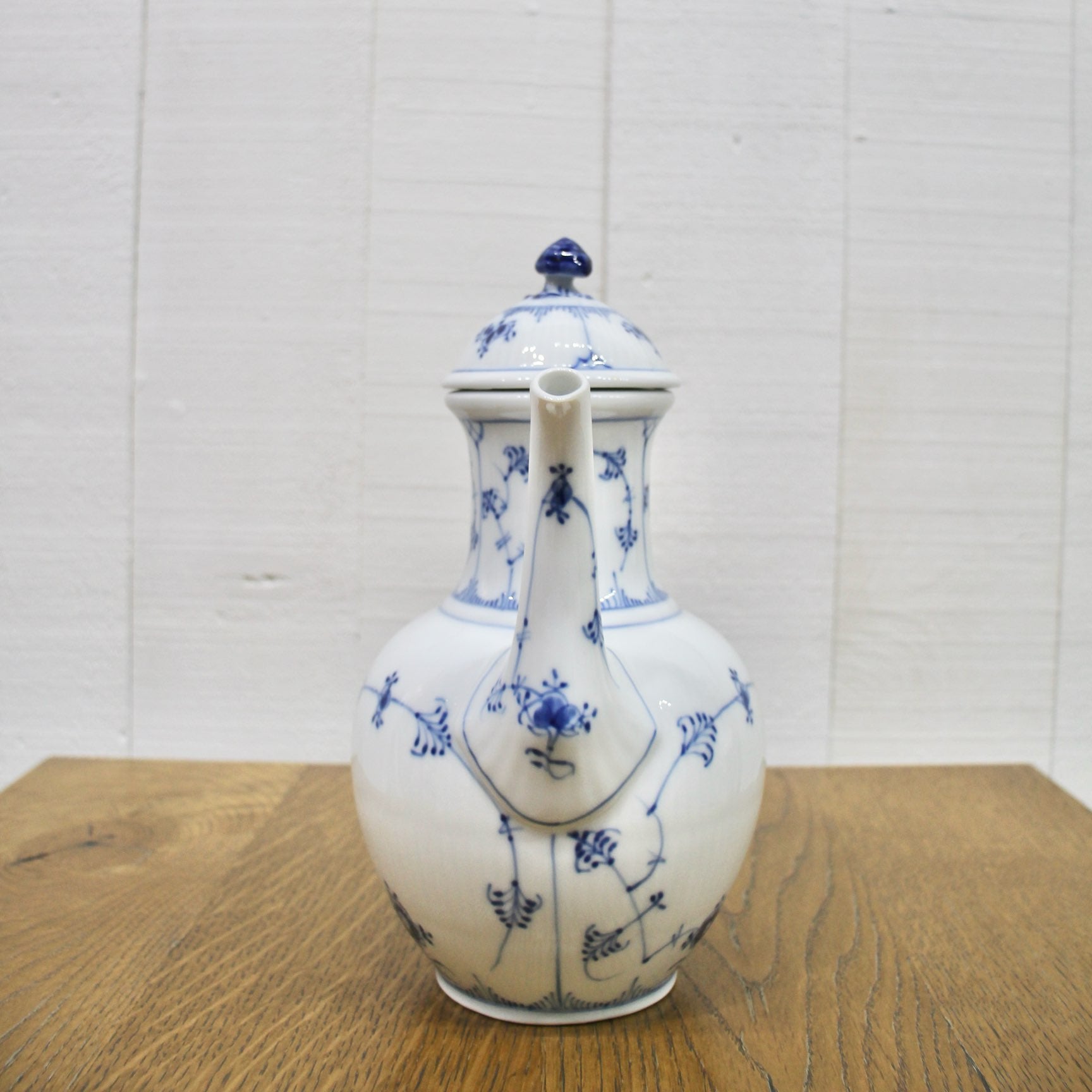 ロイヤルコペンハーゲン / Royal Copenhagen ブルーフルーテッド プレイン コーヒーポッド 未使用品