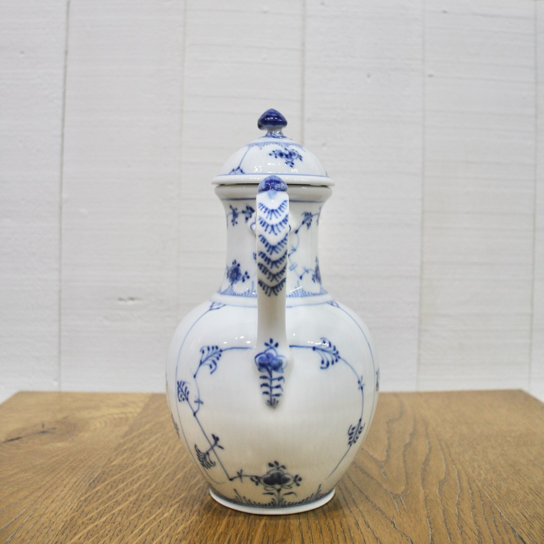 ロイヤルコペンハーゲン / Royal Copenhagen ブルーフルーテッド プレイン コーヒーポッド 未使用品