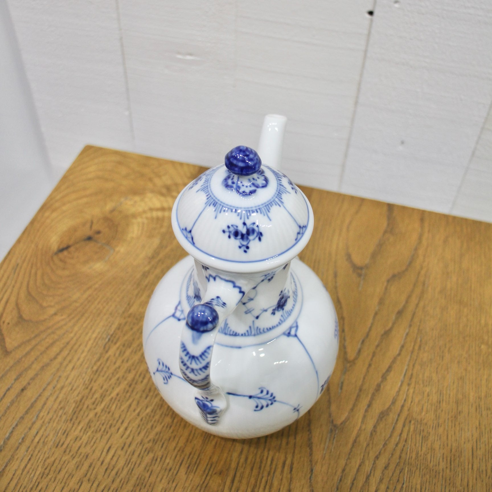 ロイヤルコペンハーゲン / Royal Copenhagen ブルーフルーテッド プレイン コーヒーポッド 未使用品