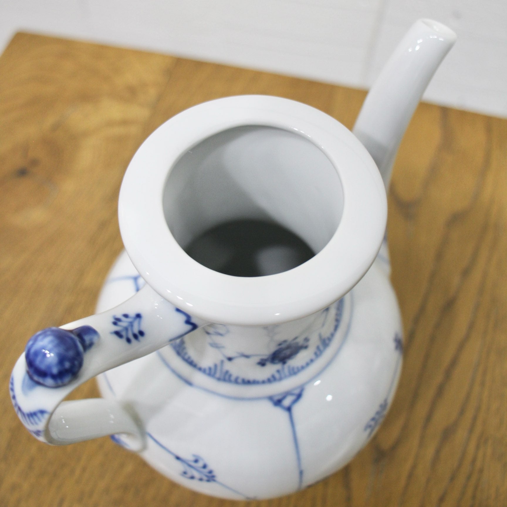 ロイヤルコペンハーゲン / Royal Copenhagen ブルーフルーテッド プレイン コーヒーポッド 未使用品