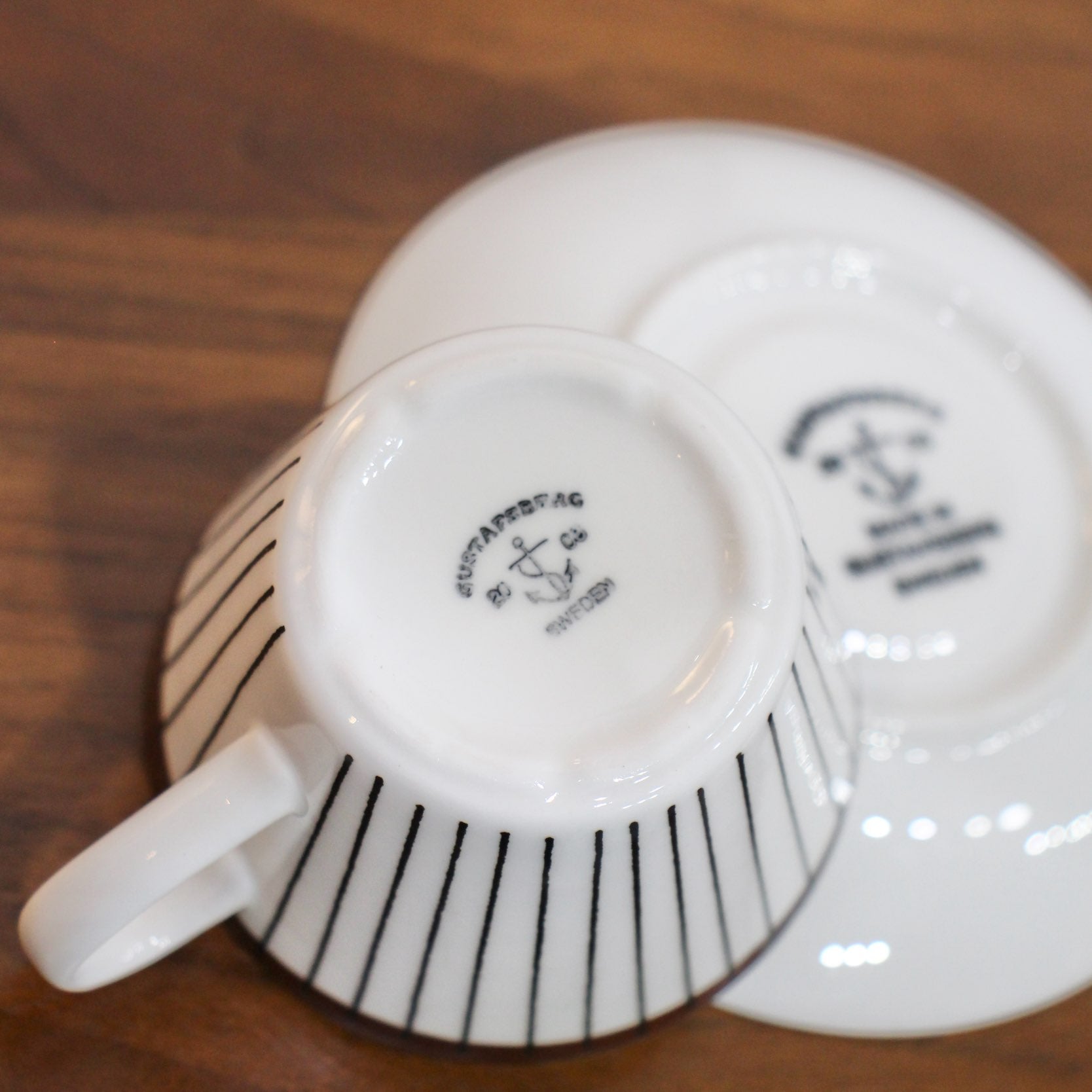 グスタフスベリ / Gusatavsberg スピサリブ / SPISA RIBB カップ&ソーサー