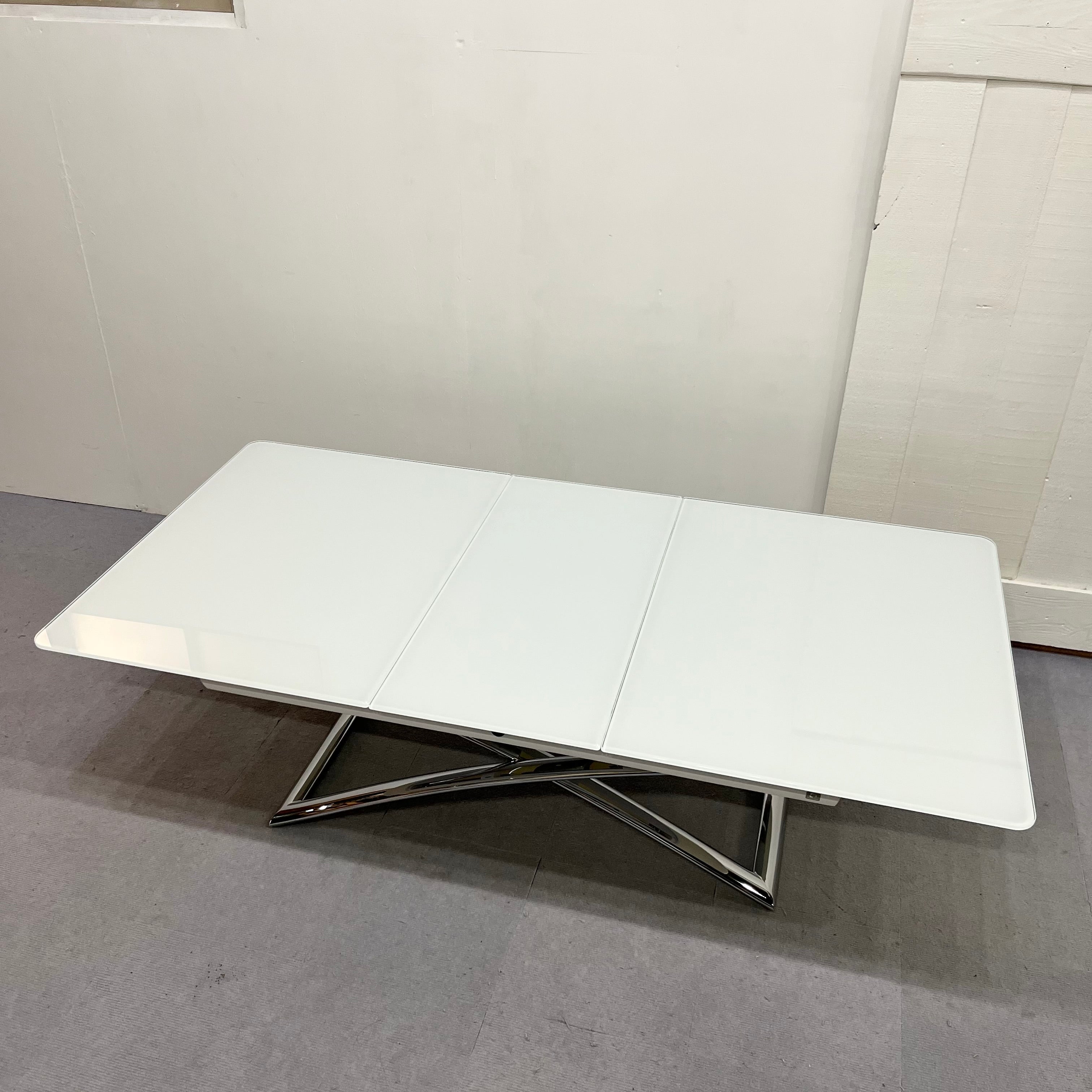 カリガリス / Calligaris コヌビア マジックジェー / connubia Magic-J 昇降&伸長式ガラステーブル