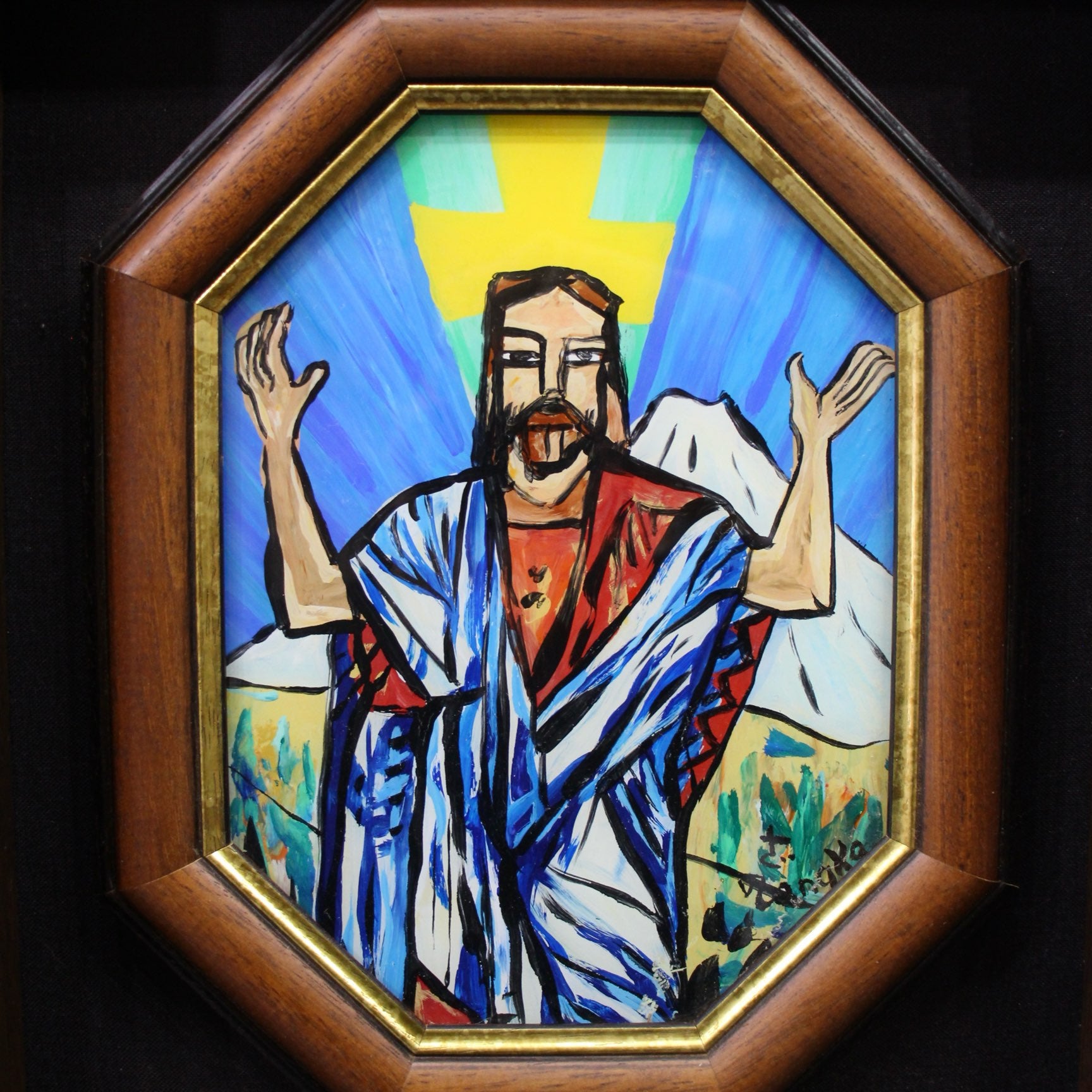 田中忠雄 「降臨 キリスト」絵画