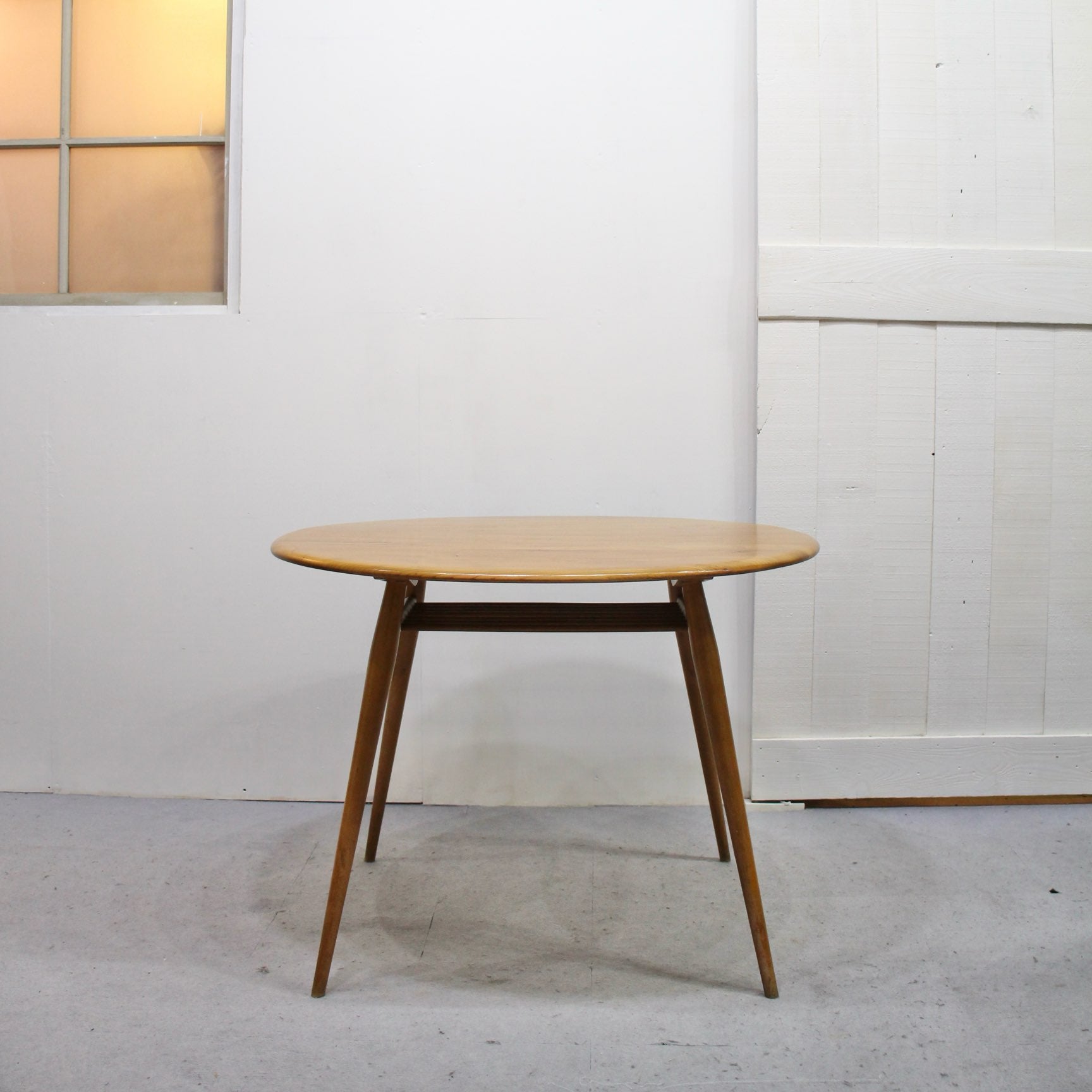 アーコール / ERCOL ラック付 オーバルダイニングテーブル ラウンドテーブル ヴィンテージ