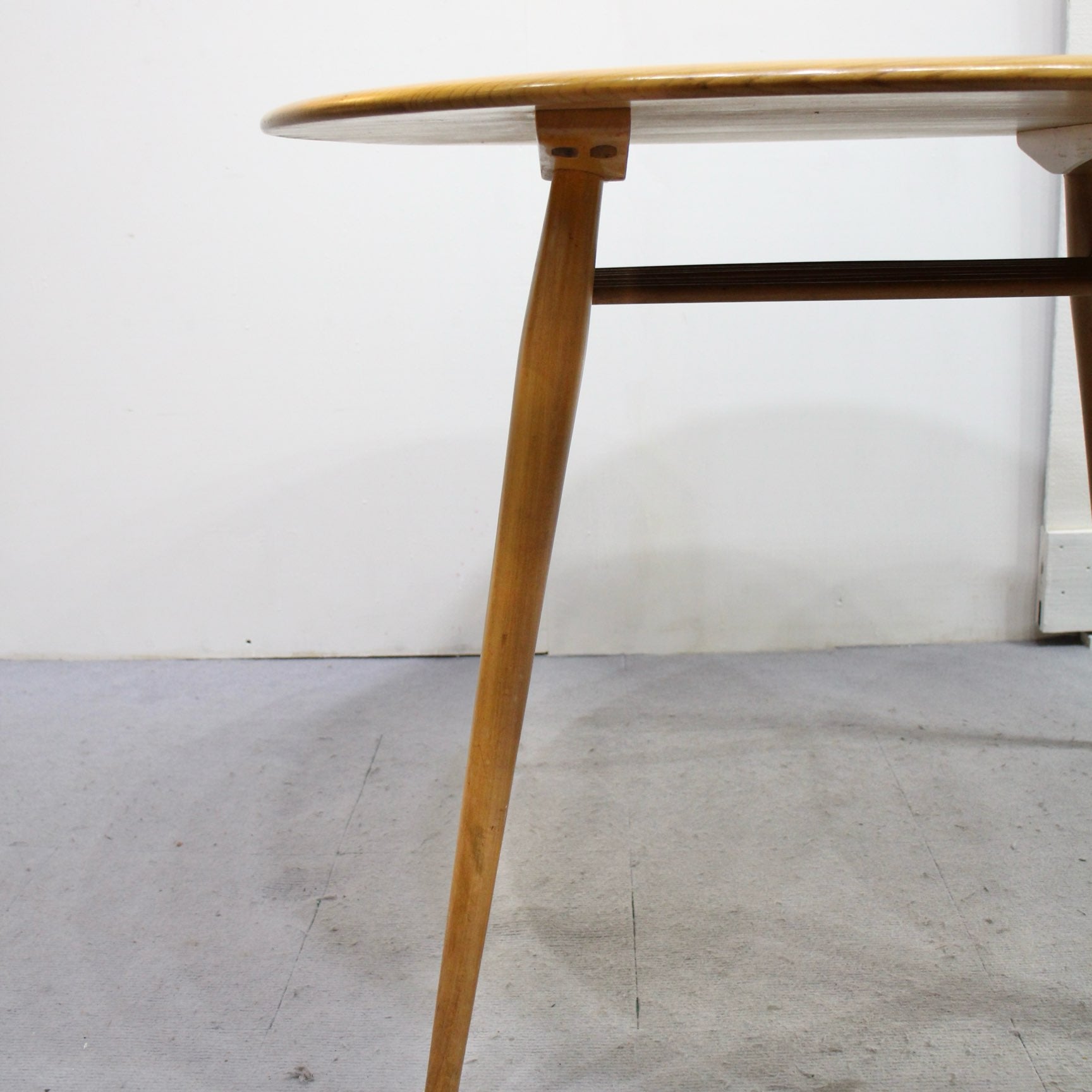 アーコール / ERCOL ラック付 オーバルダイニングテーブル ラウンドテーブル ヴィンテージ