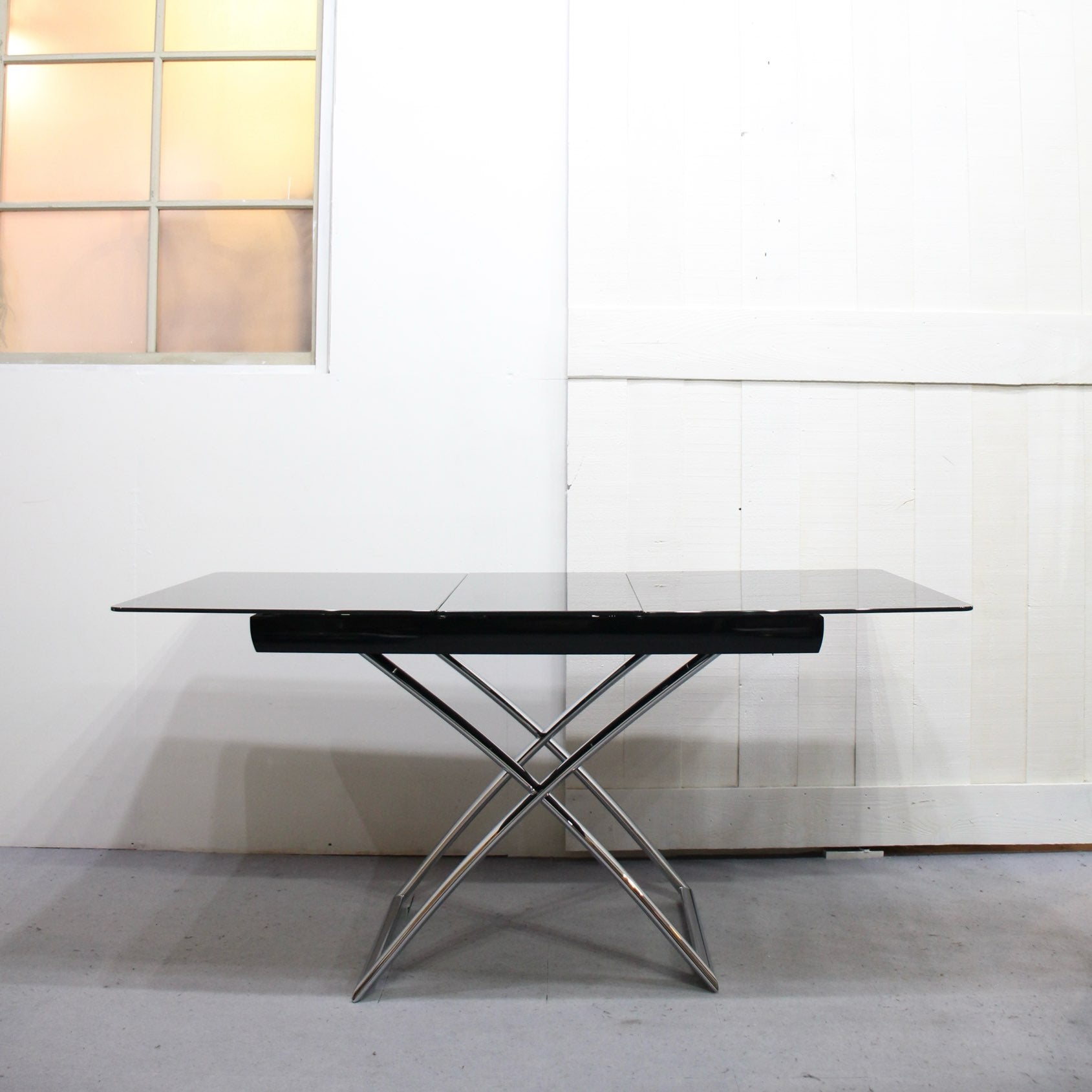 カリガリス / Calligaris コヌビア マジックジェー / connubia Magic-J 昇降&伸長式ガラステーブル - Restyle