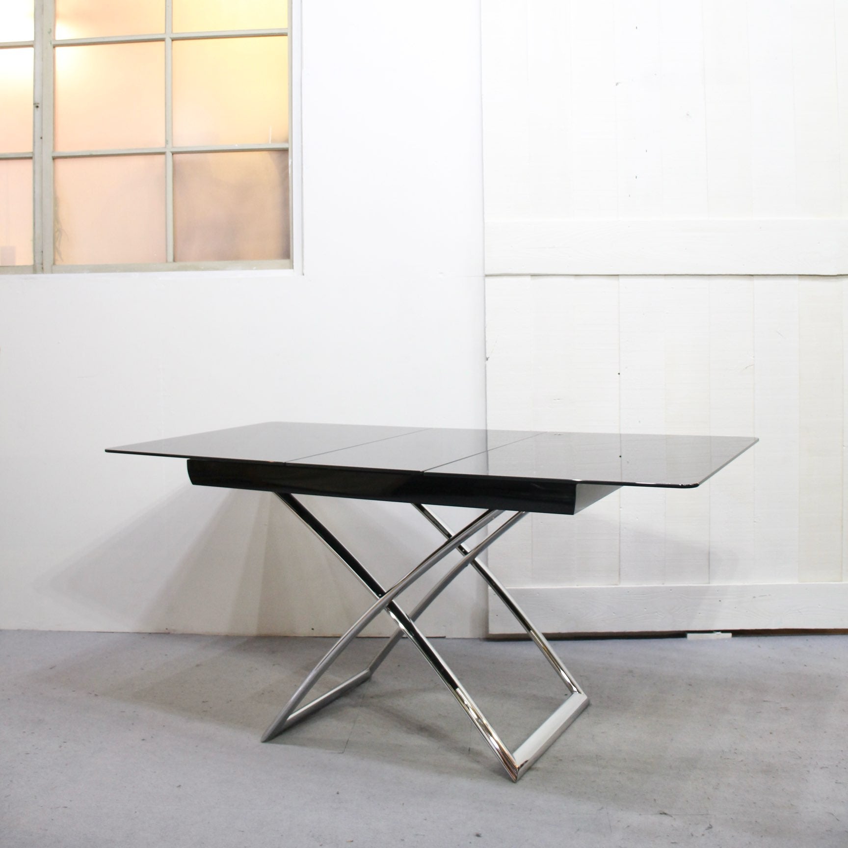 カリガリス / Calligaris コヌビア マジックジェー / connubia Magic-J 昇降&伸長式ガラステーブル - Restyle