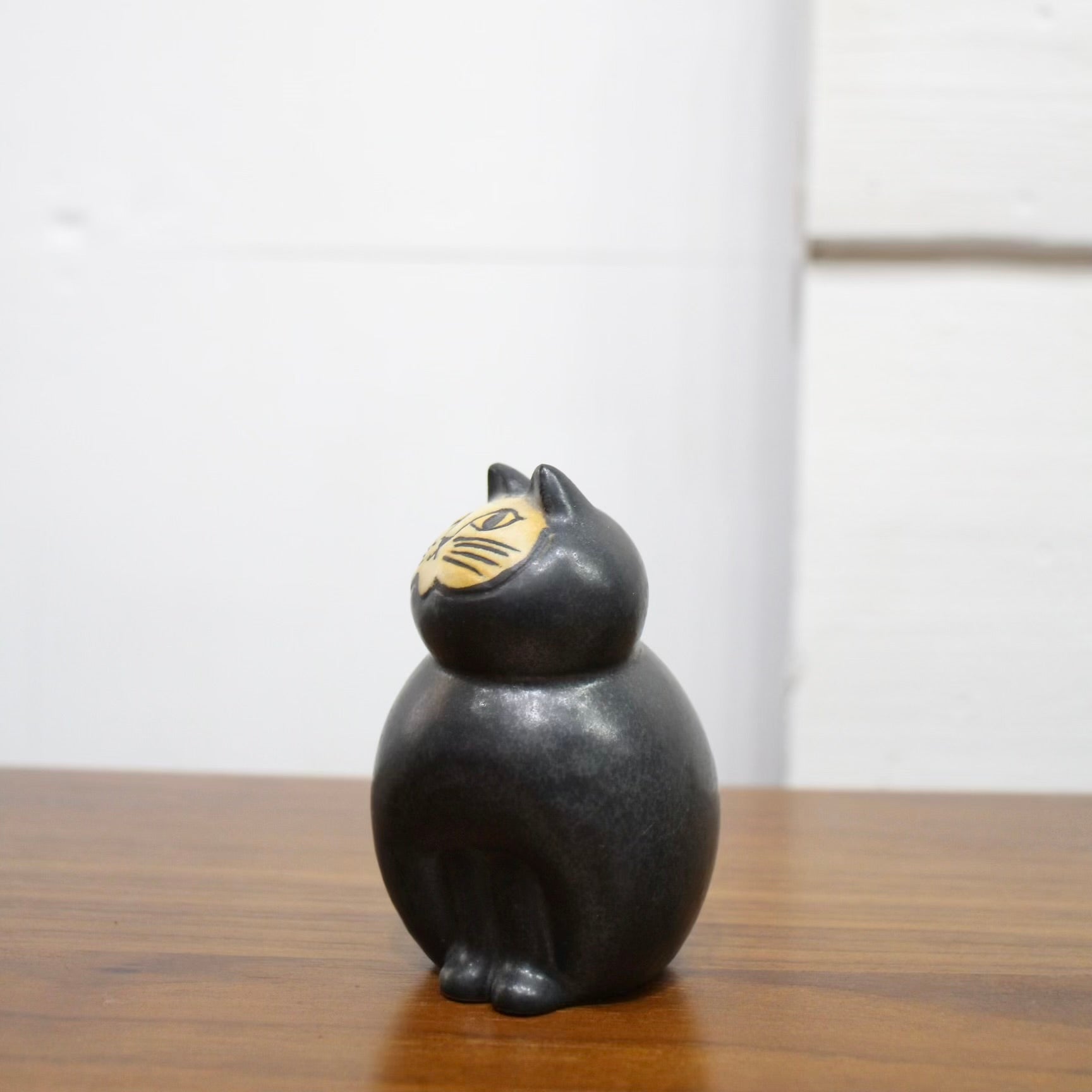 ケラミックステュディオン/ Keramik Studion Gustavsberg ミア ミニ(ブラック) / Mia Katt storazooシリーズ リサラーソン