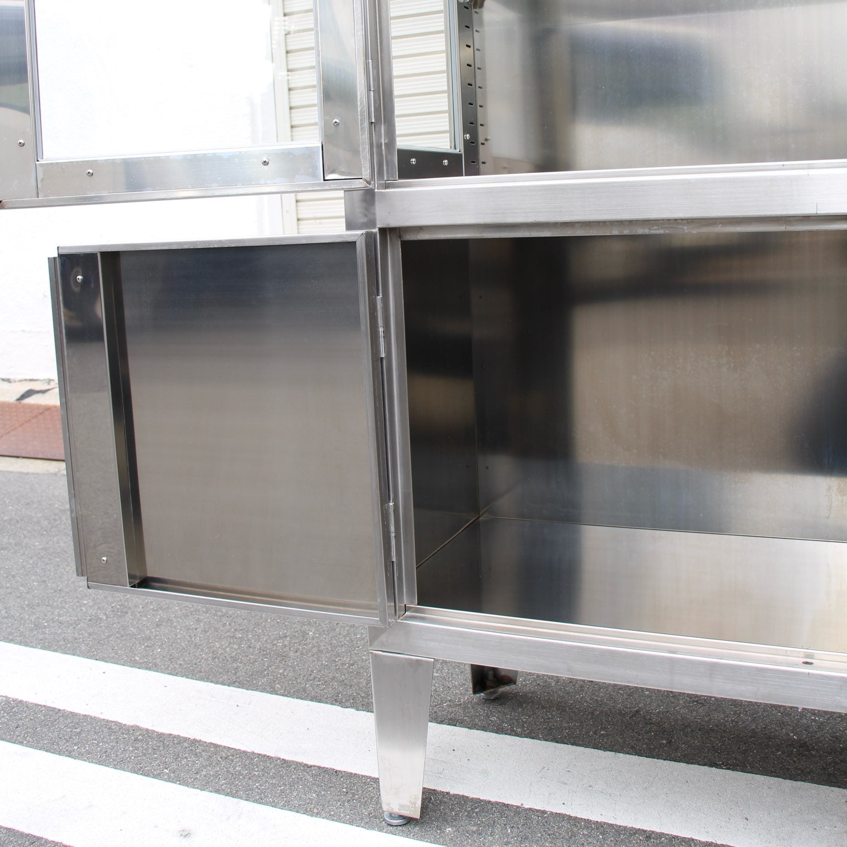 ステンレスケビント 飾り棚 コレクションケース 幅90