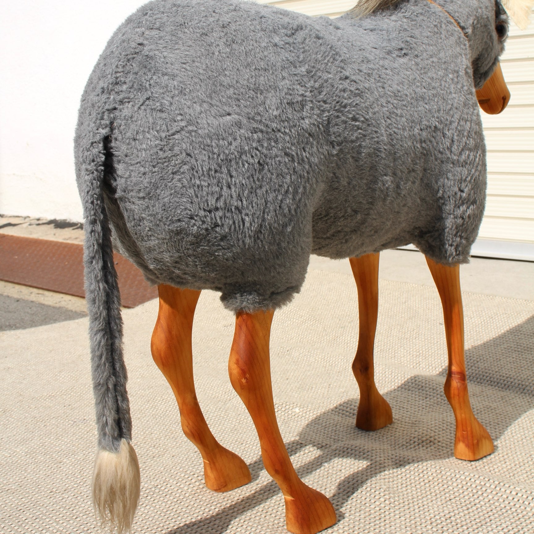 アニマルスツール ロバ ぬいぐるみオブジェ