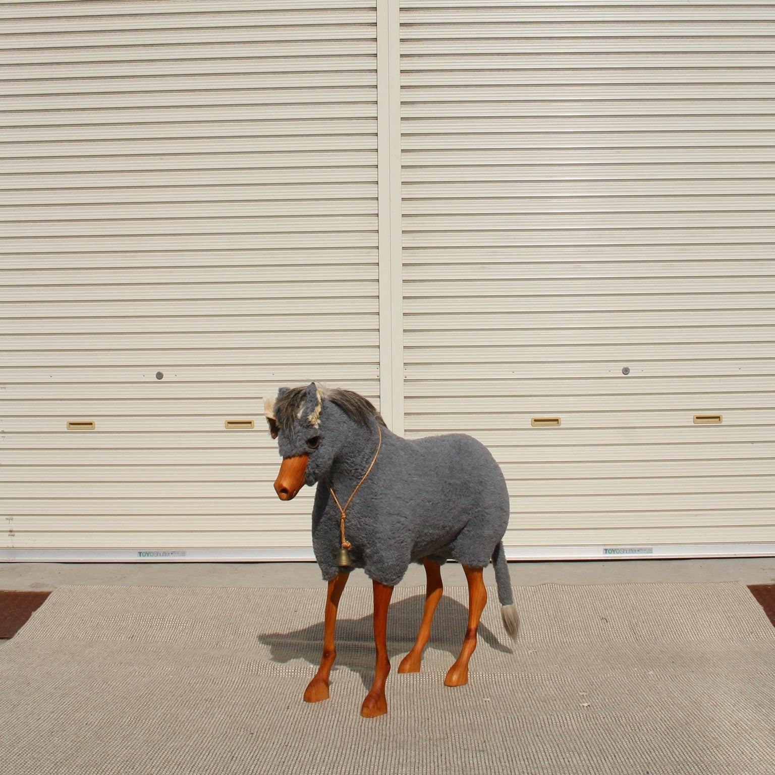 アニマルスツール ロバ ぬいぐるみオブジェ