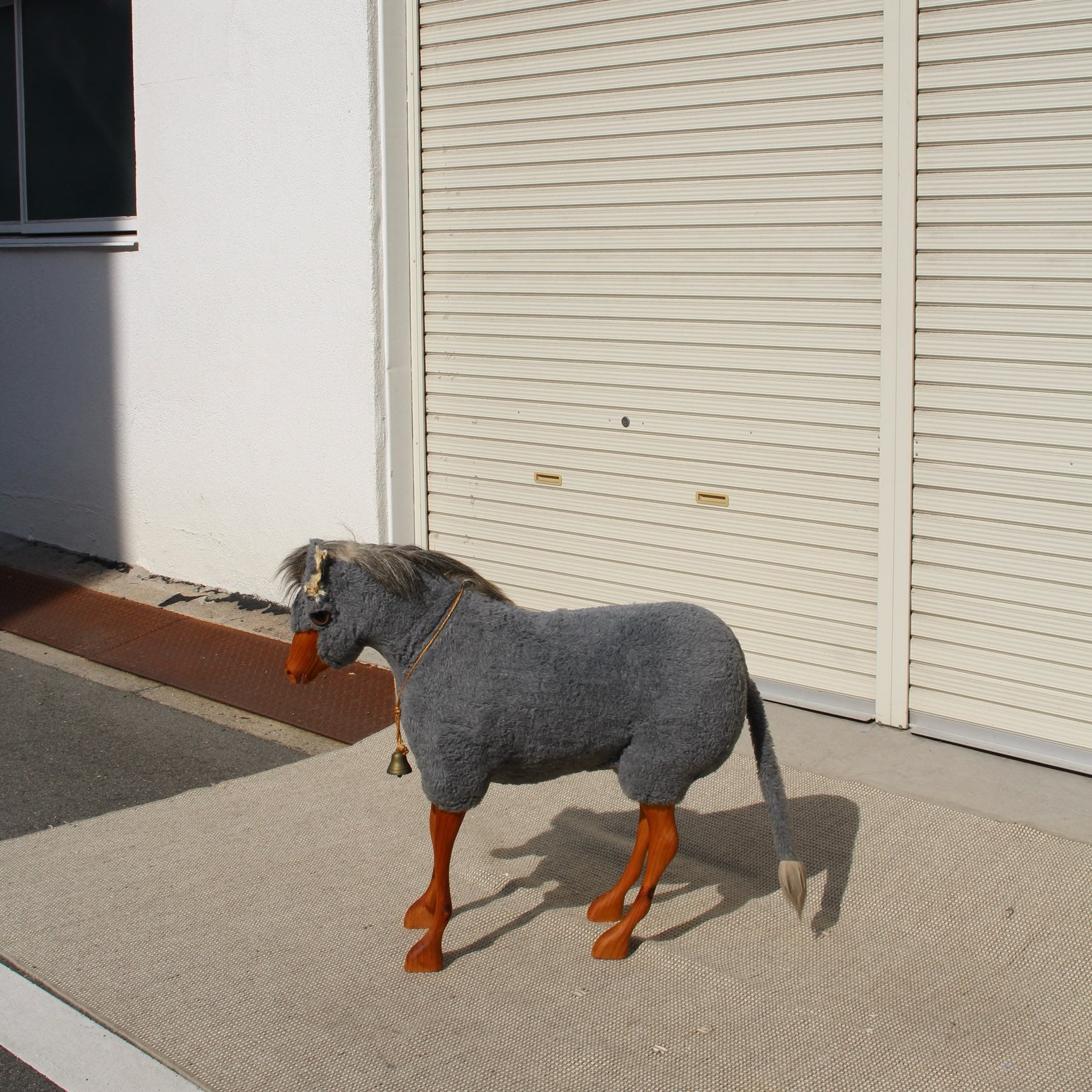 アニマルスツール ロバ ぬいぐるみオブジェ