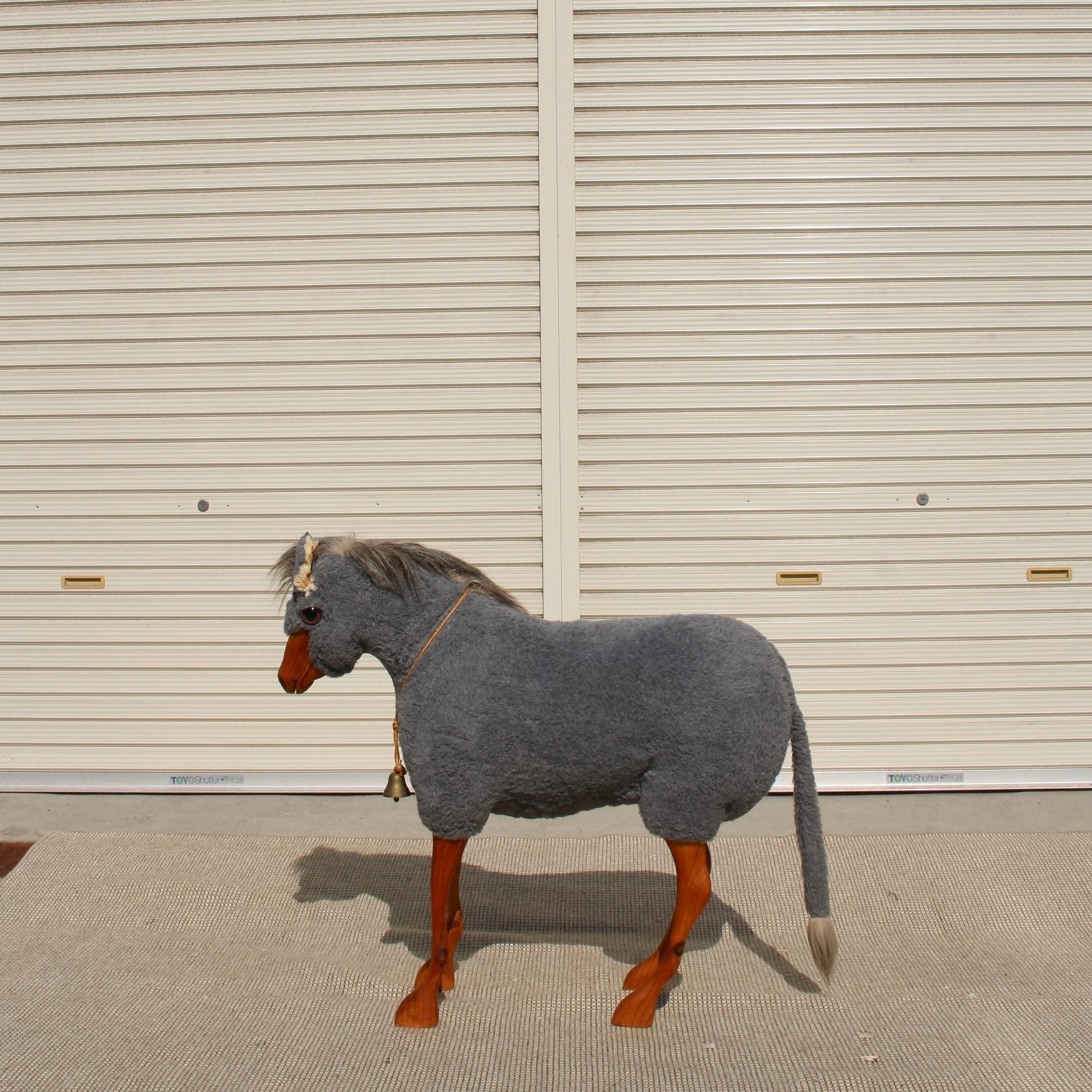 アニマルスツール ロバ ぬいぐるみオブジェ