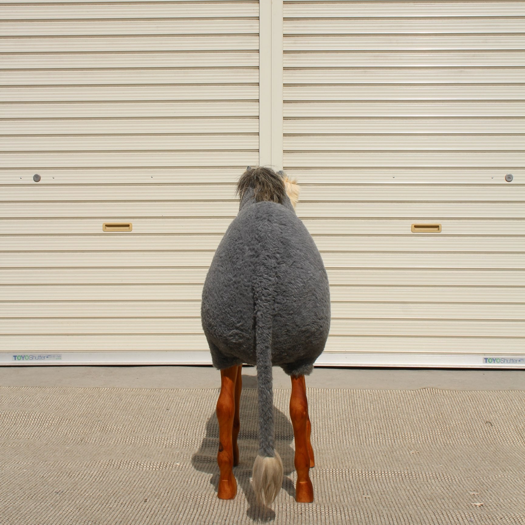 アニマルスツール ロバ ぬいぐるみオブジェ