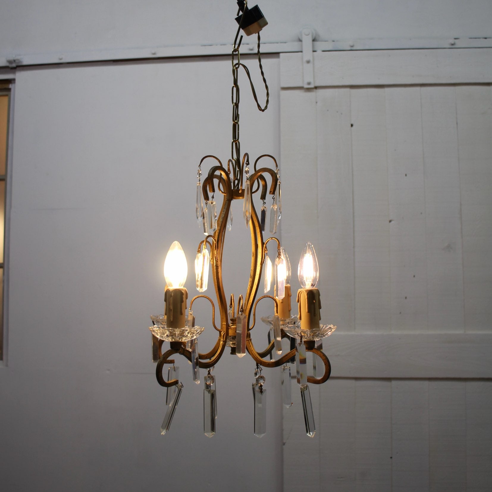 アンティーク シャンデリア 真鍮