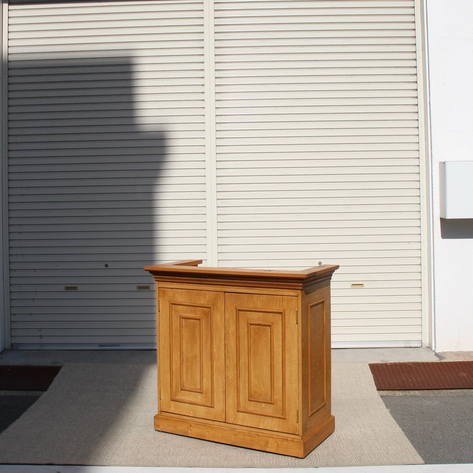 パイン材 ナチュラルなレジカウンター レジ台