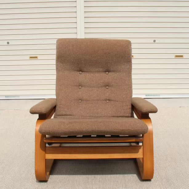 冨士ファニチア / FUJI FURNITURE チェア&オットマンセット リクライニングソファ カンチレバー 北欧
