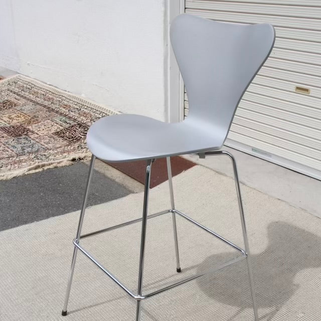 フリッツハンセン / FRITZ HANSEN セブンチェア バースツール シルバー アルネ・ヤコブセン / Arne Jacobsen