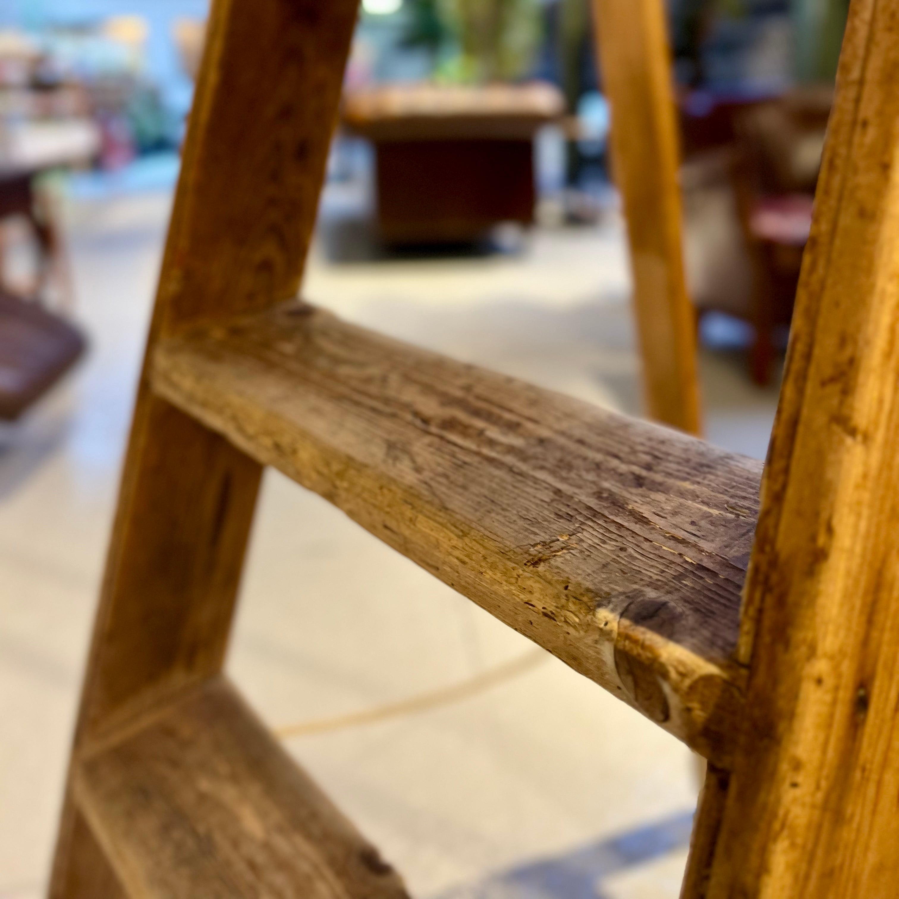 英国 アンティーク ステップラダー  梯子 ディスプレイ用