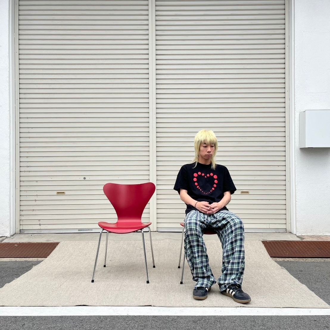 フリッツ・ハンセン / FRITZ HANSEN セブンチェア レッド アルネ・ヤコブセン / Arne Jacobsen 2003年製