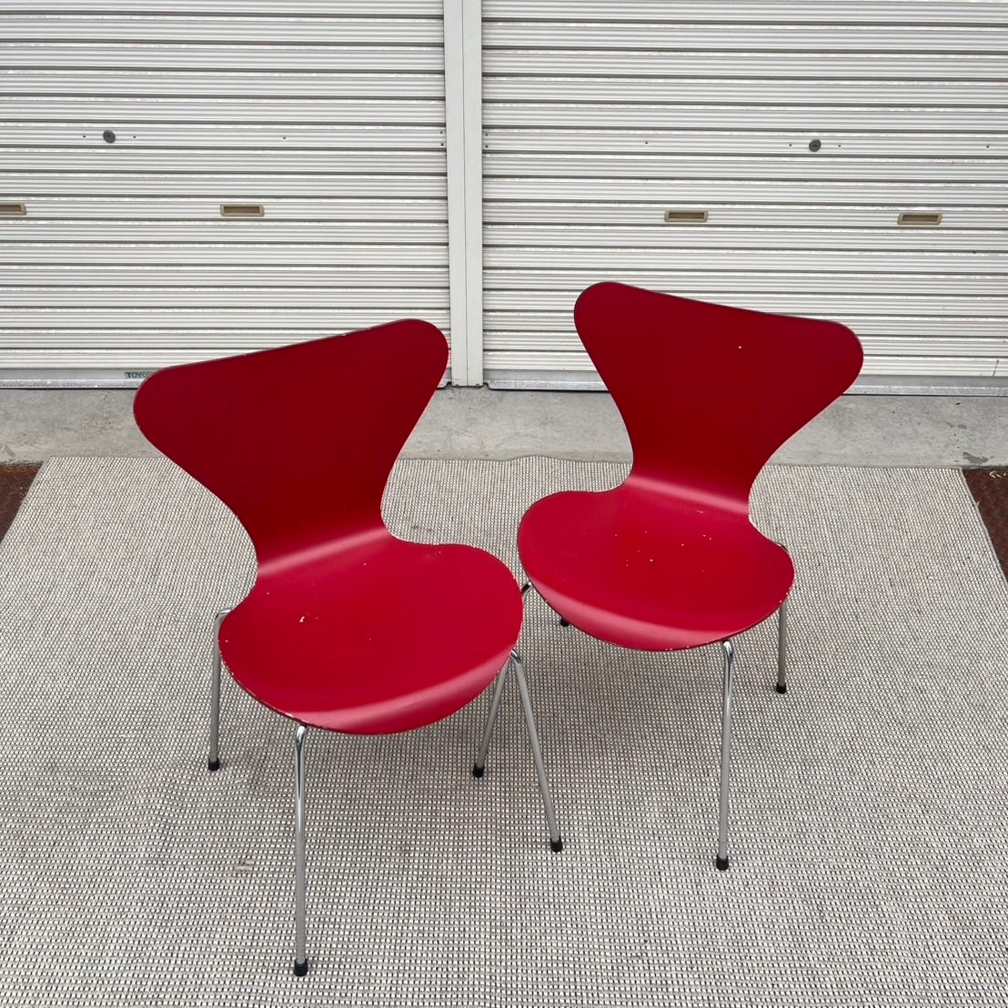 フリッツ・ハンセン / FRITZ HANSEN セブンチェア レッド アルネ・ヤコブセン / Arne Jacobsen 2003年製