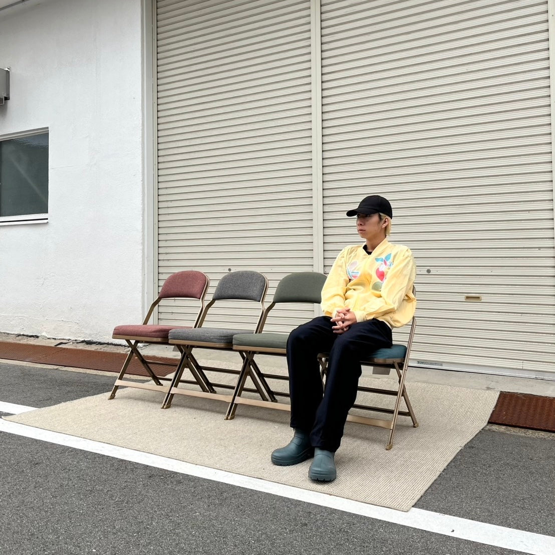 クラリン / CLARIN フルクッションフォールディングチェア 折り畳み椅子 インダストリアル