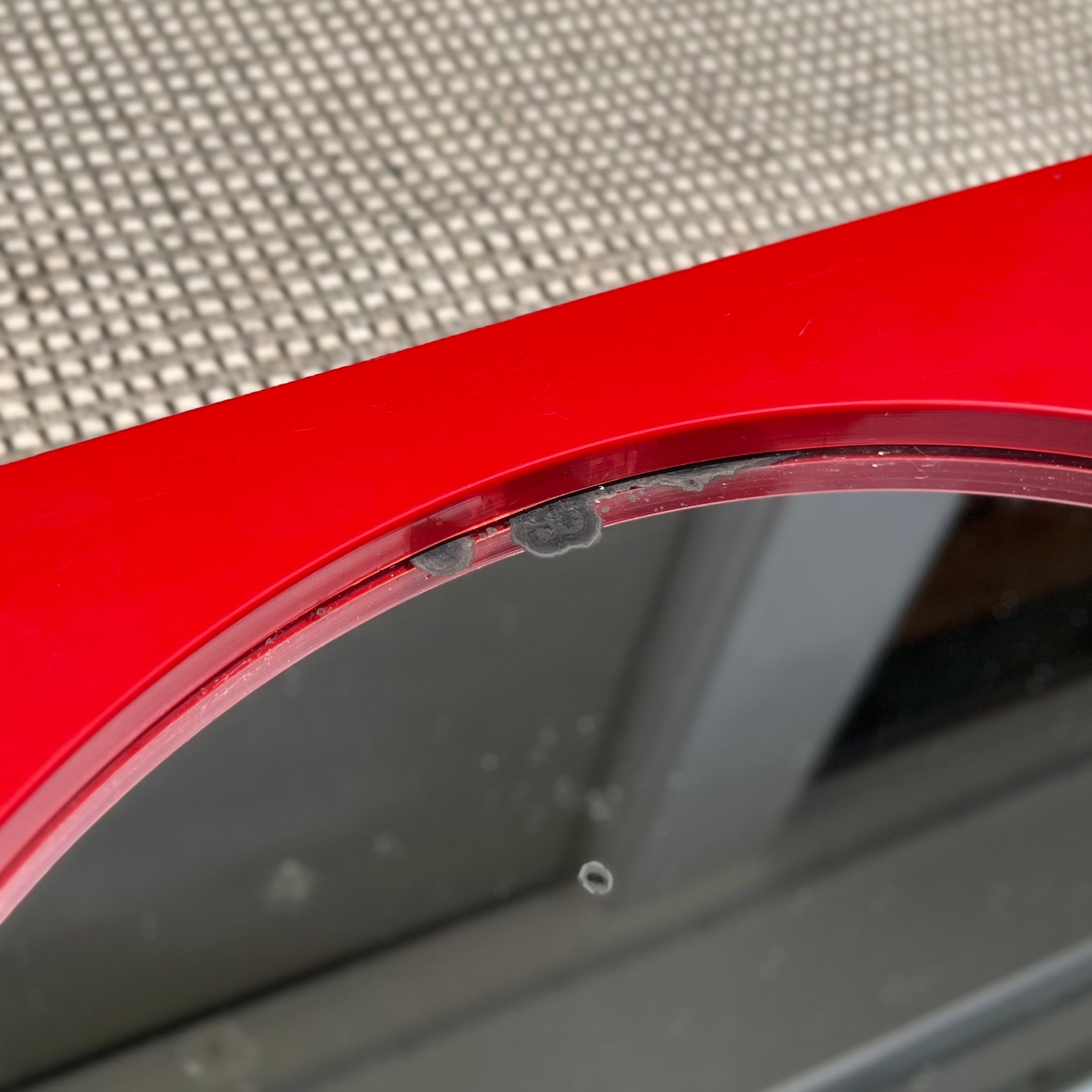 Caroma スペースエイジ ウォールミラーシェルフ レッド ヴィンテージ