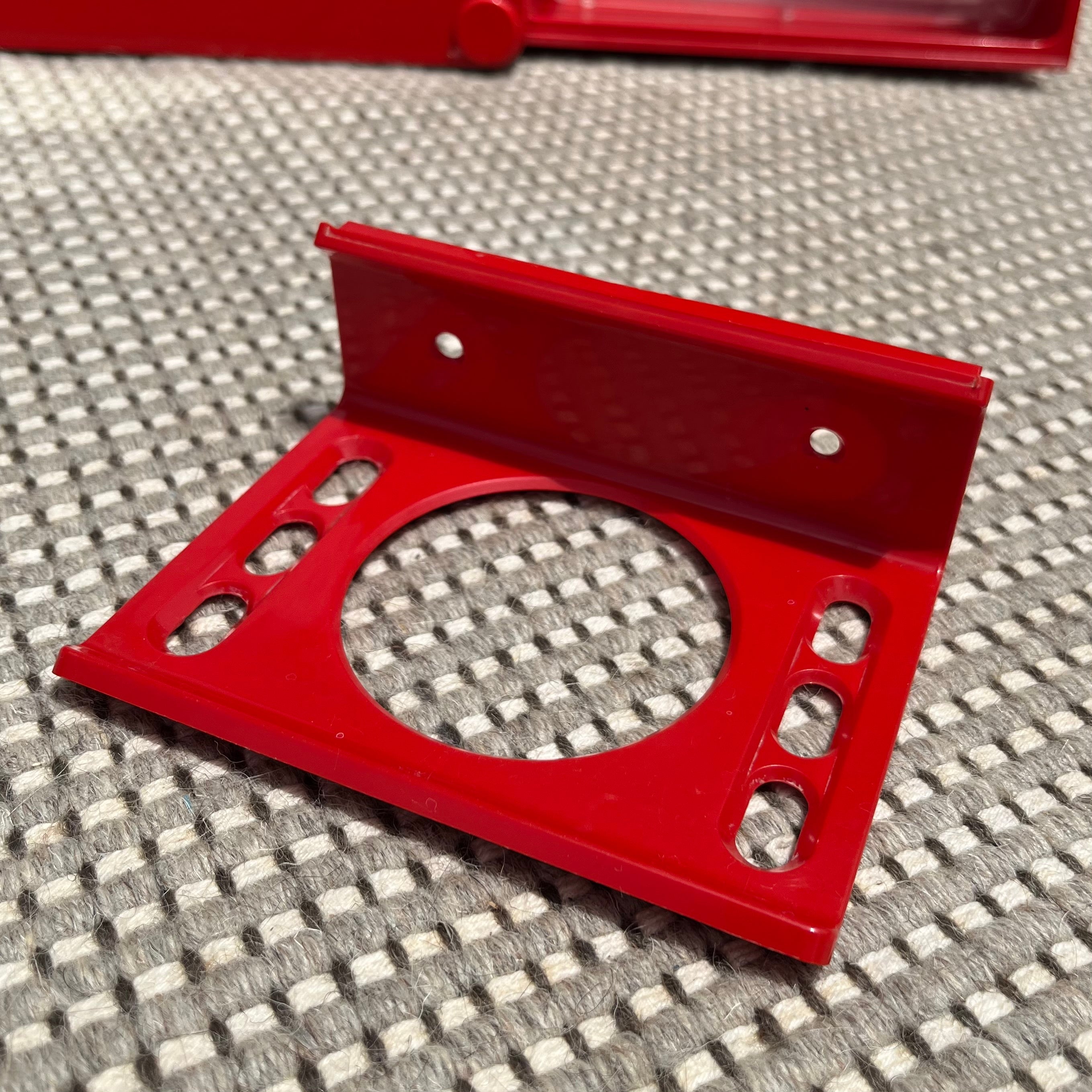 Caroma スペースエイジ ウォールミラーシェルフ レッド ヴィンテージ