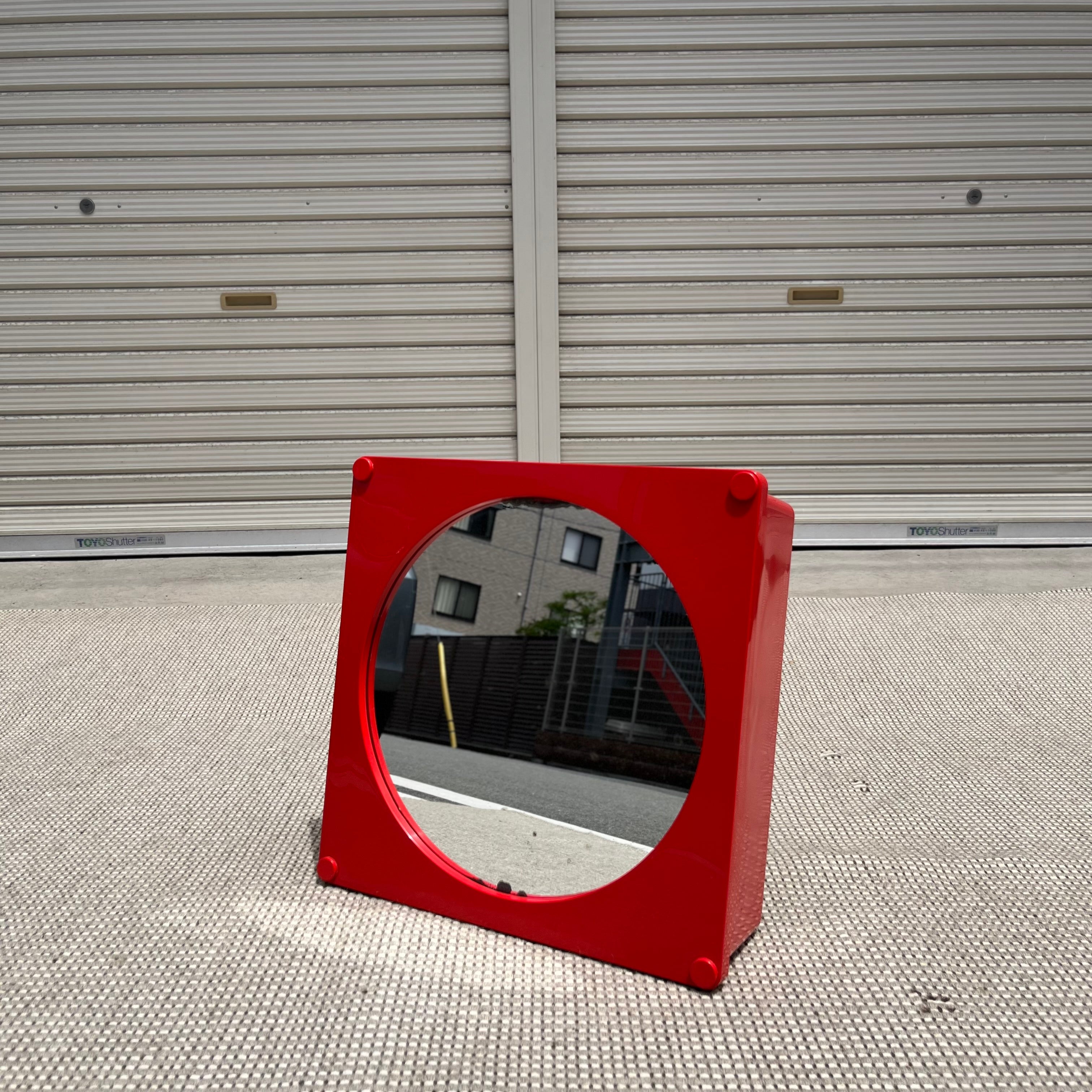 Caroma スペースエイジ ウォールミラーシェルフ レッド ヴィンテージ