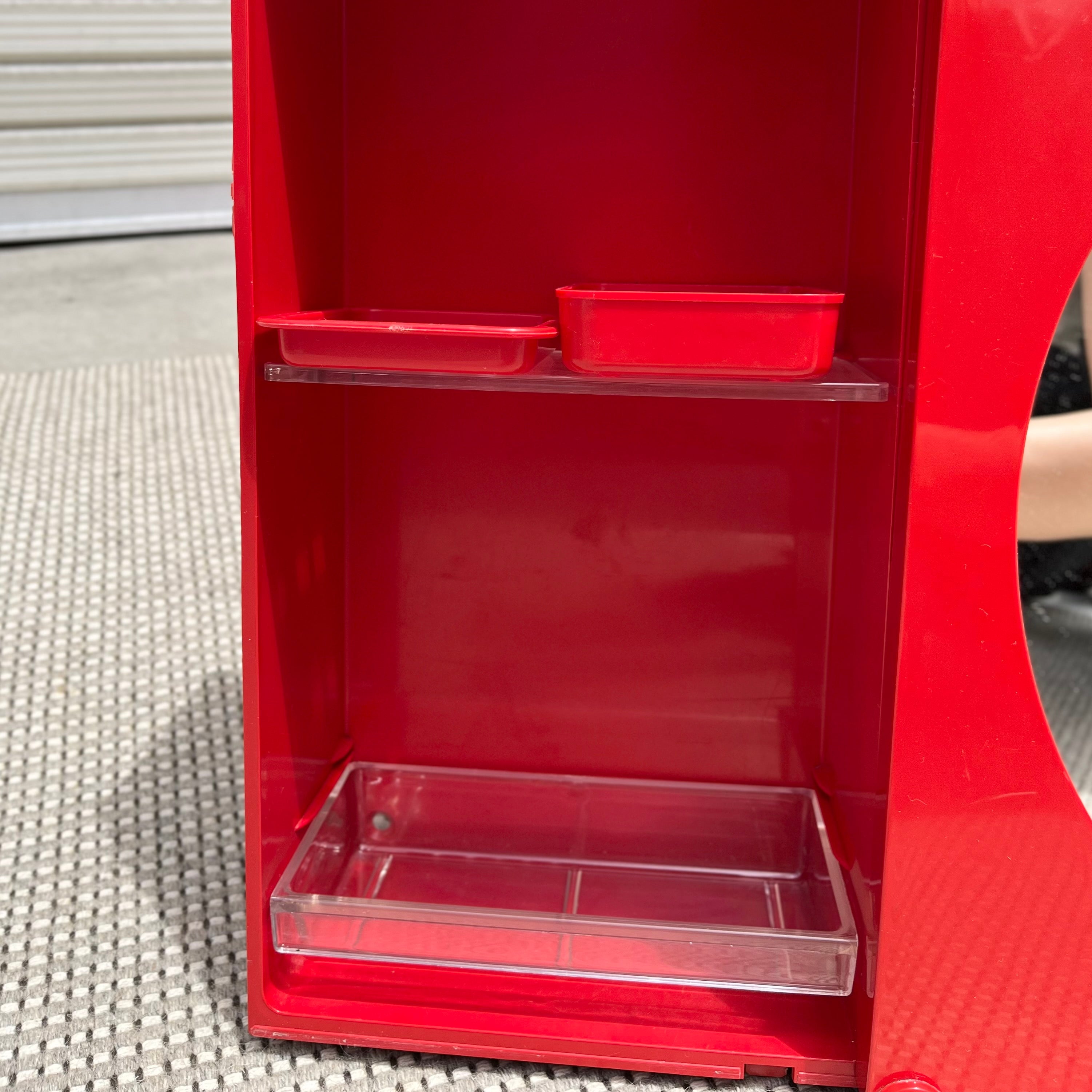 Caroma スペースエイジ ウォールミラーシェルフ レッド ヴィンテージ