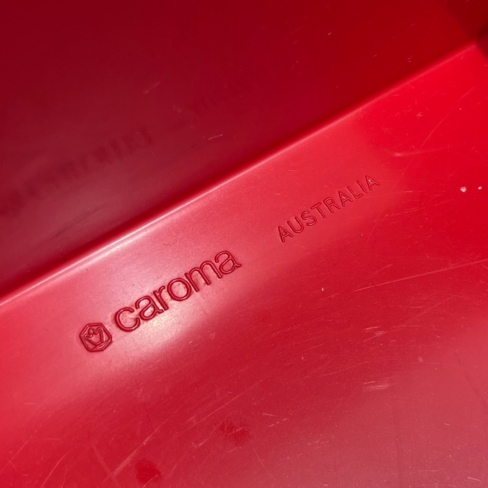 Caroma スペースエイジ ウォールミラーシェルフ レッド ヴィンテージ