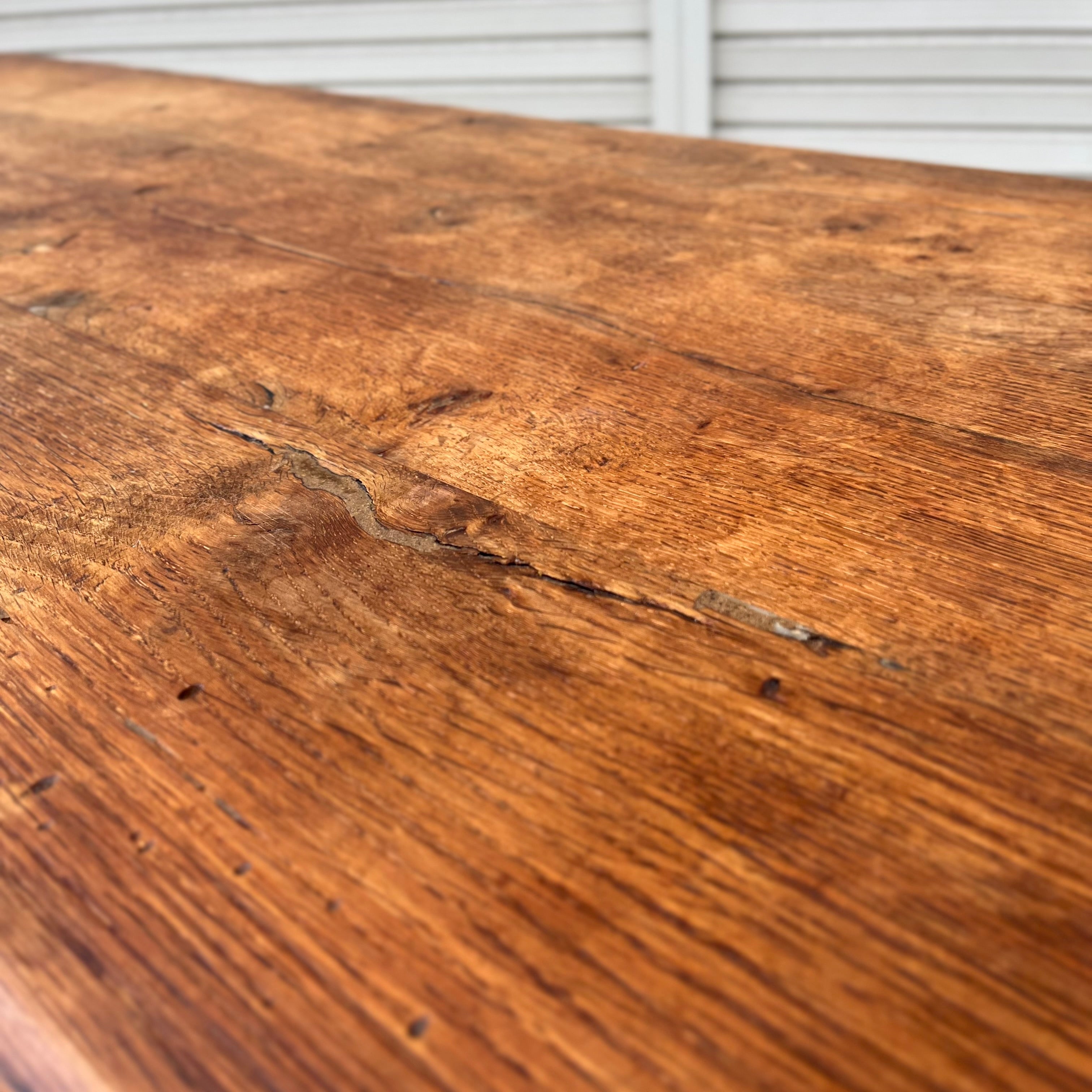 オーク無垢材 ローテーブル アンティーク