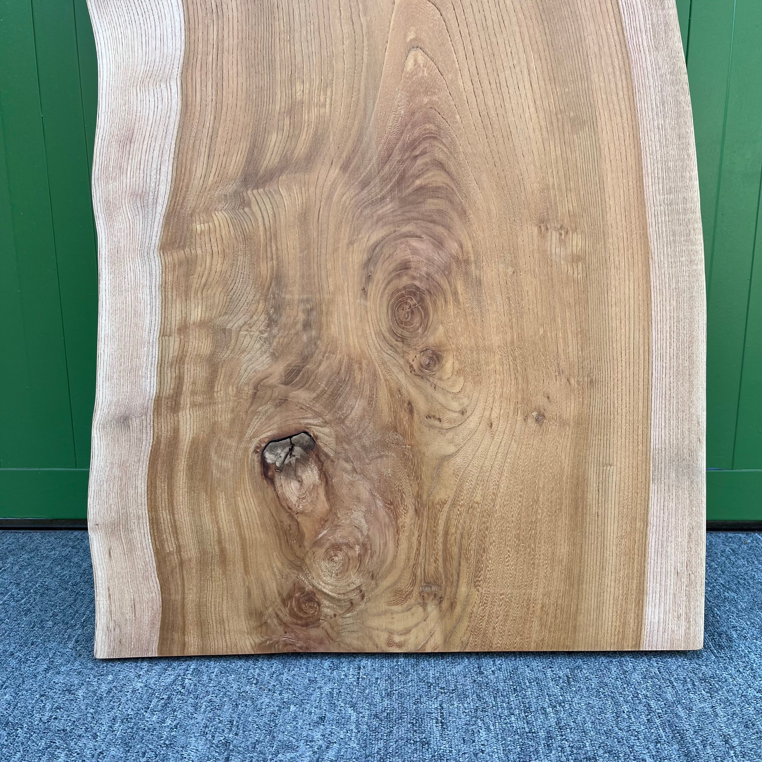 一枚板 ケヤキ 無垢材 耳付き 美しい木目の一枚板 74×143【11】