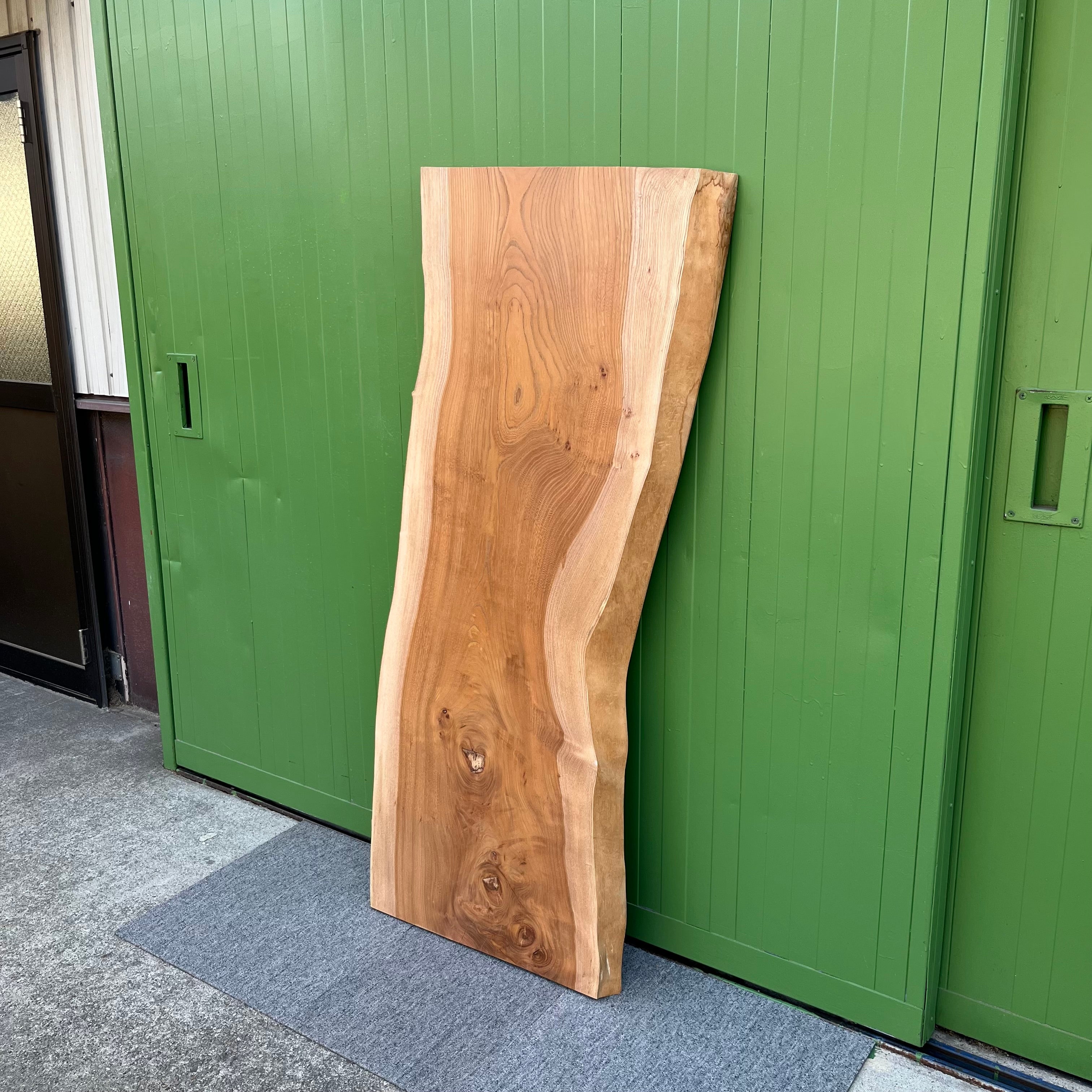 一枚板 ケヤキ 無垢材 耳付き 美しい木目の一枚板 74×143【11】