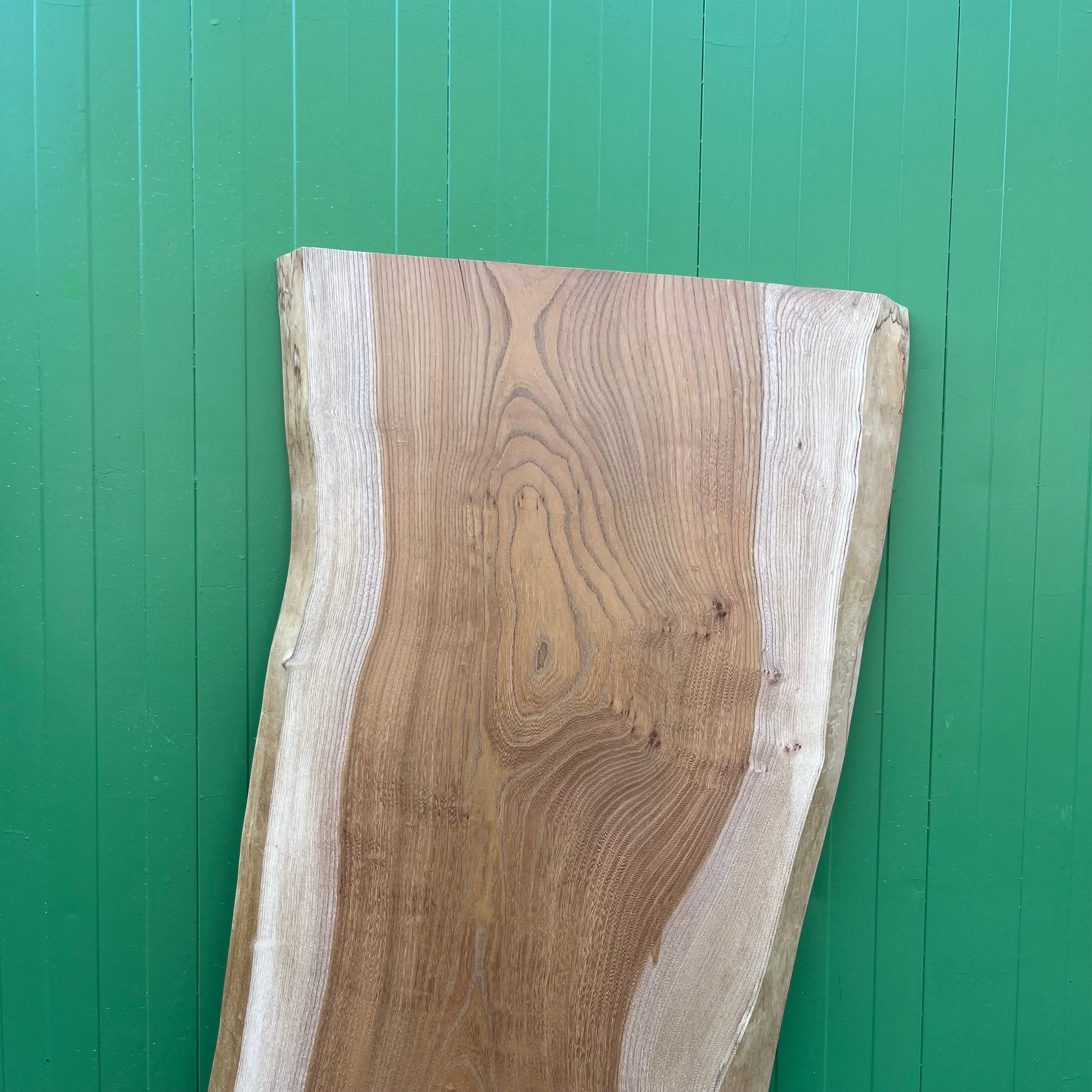 一枚板 ケヤキ 無垢材 耳付き 美しい木目の一枚板 74×143【11】