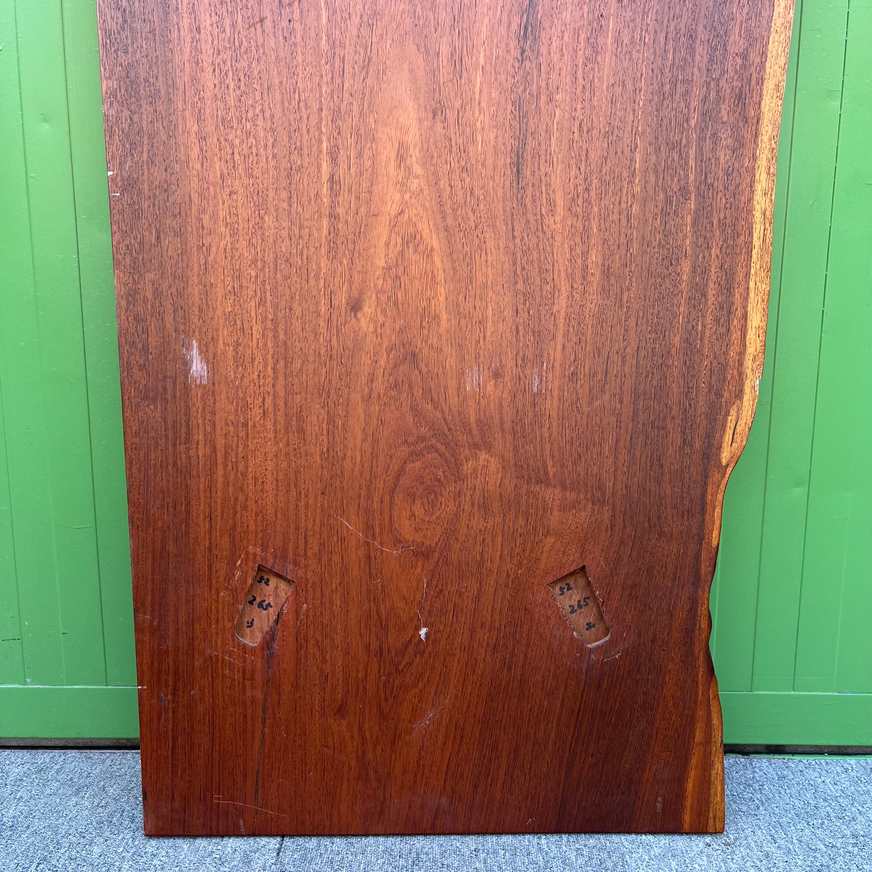 一枚板 ブビンガ 無垢材 耳付き 美しい木目の一枚板 72×122【38】