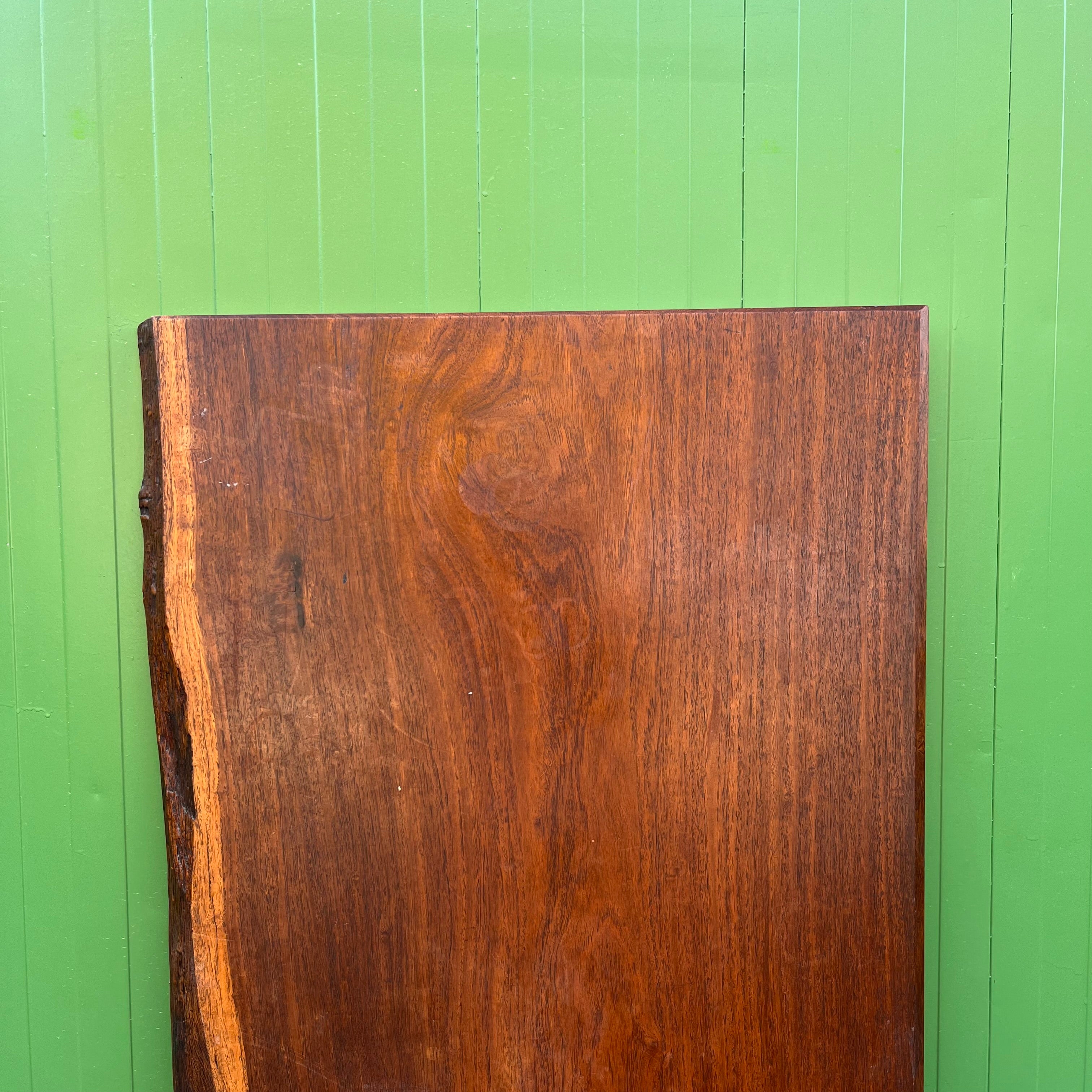 一枚板 ブビンガ 無垢材 耳付き 美しい木目の一枚板 72×122【38】